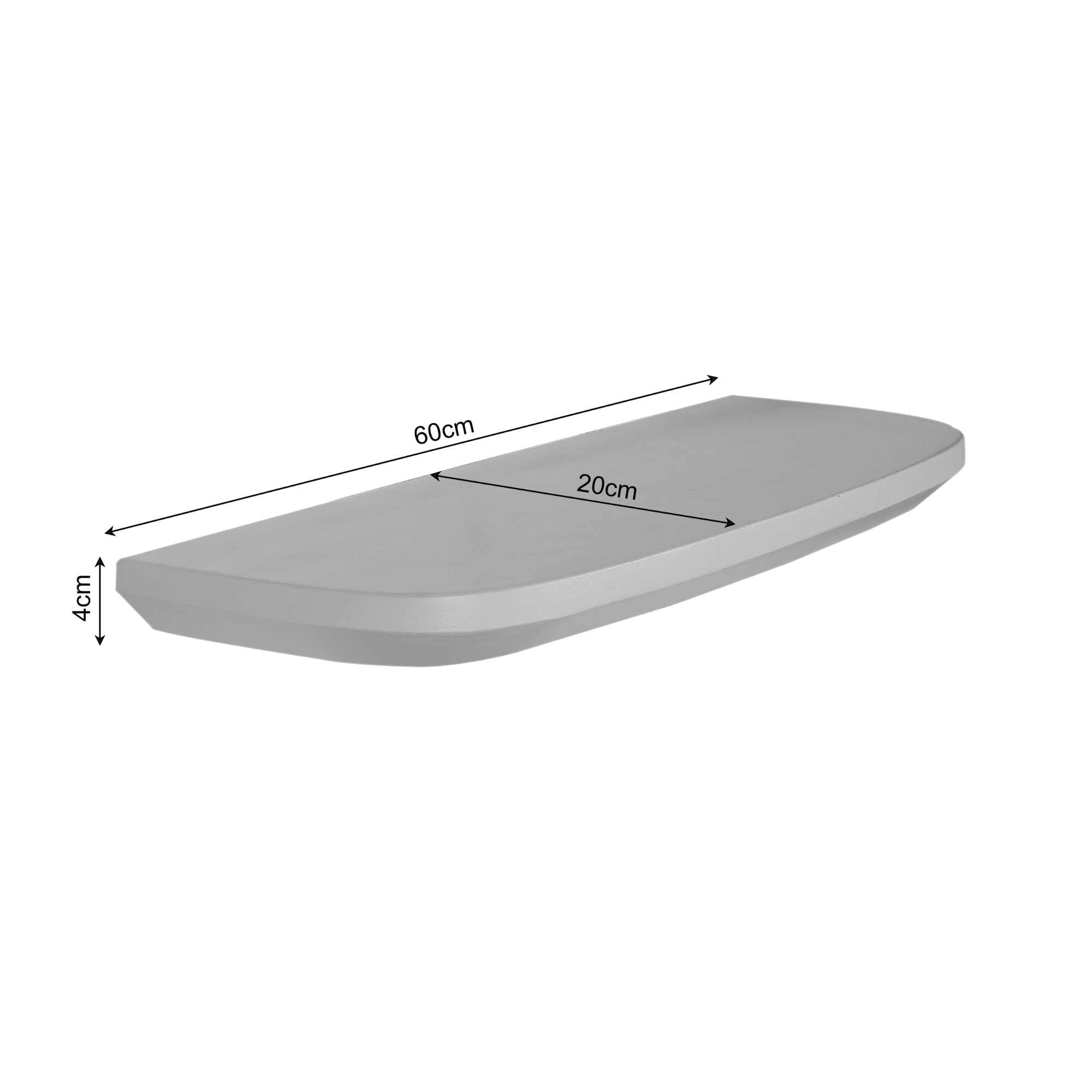 Wandplank Gusta Bruin | 60 cm | Set van 3 - STF