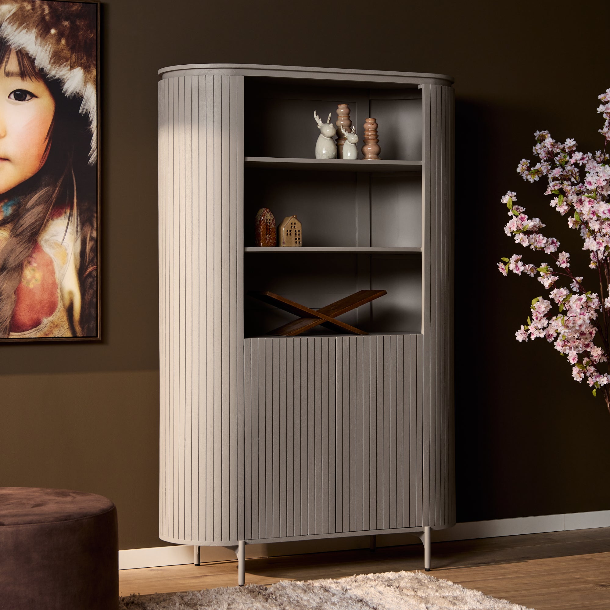 Wandkast Solana | 115 cm | Taupe - STF