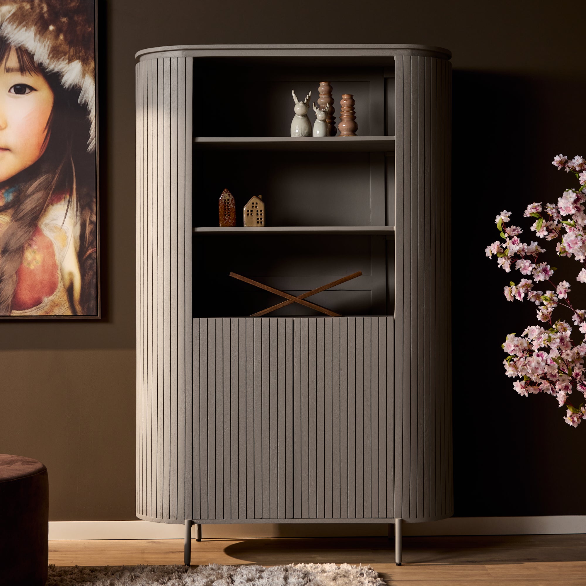 Wandkast Solana | 115 cm | Taupe - STF