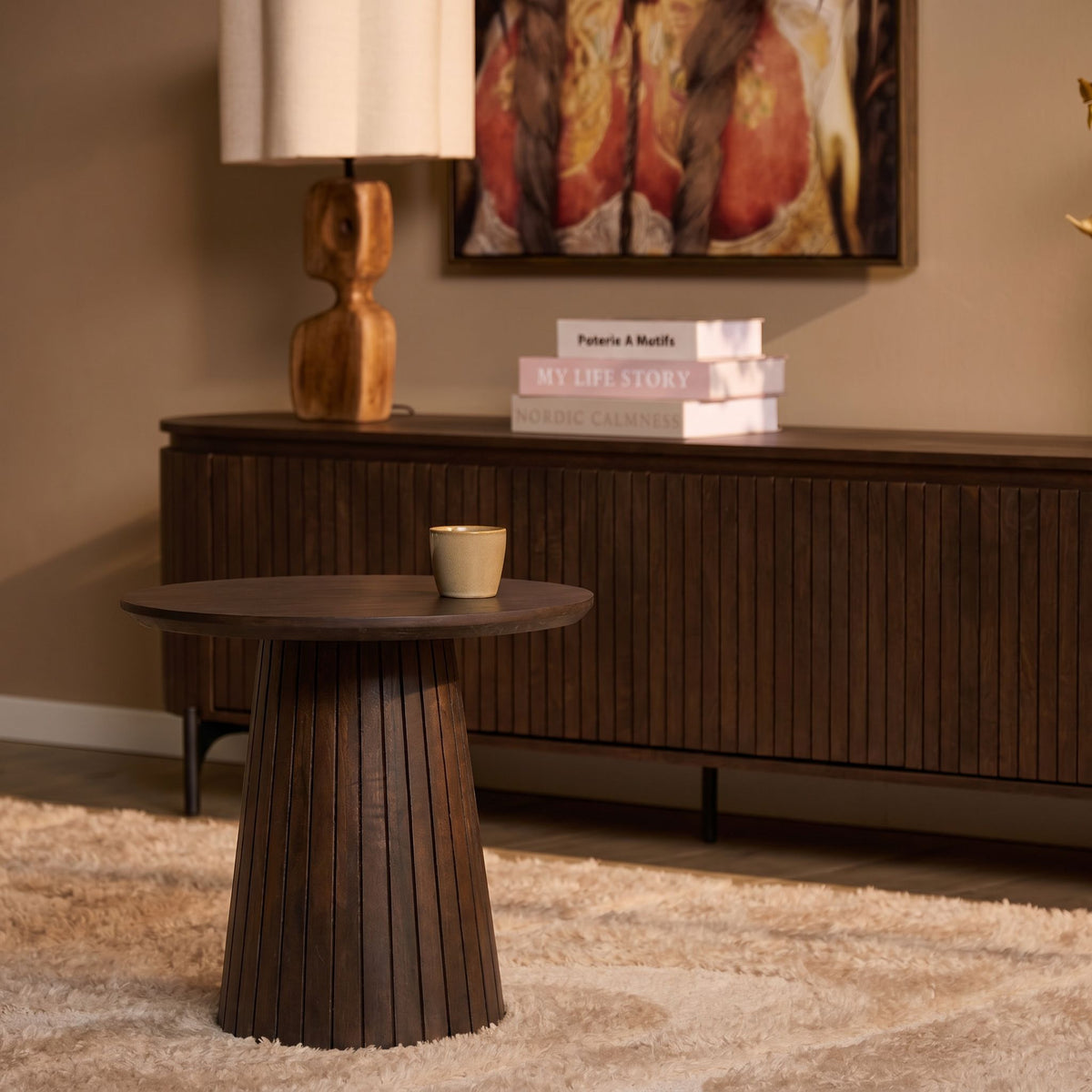 Salontafel Solana Bruin Mangohout 50 cm - STF