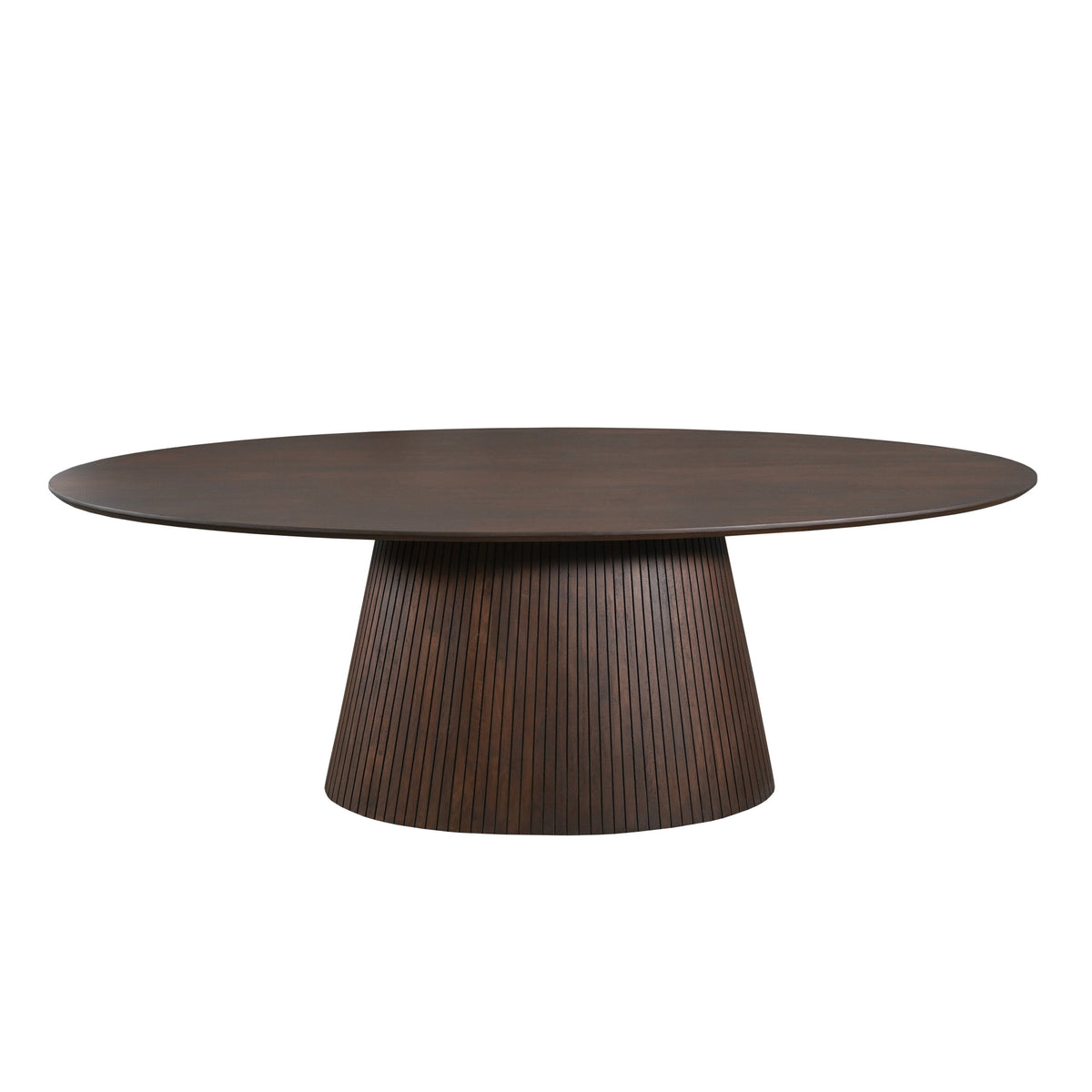 Ovale eettafel Solana Bruin Mangohout 240 cm - STF