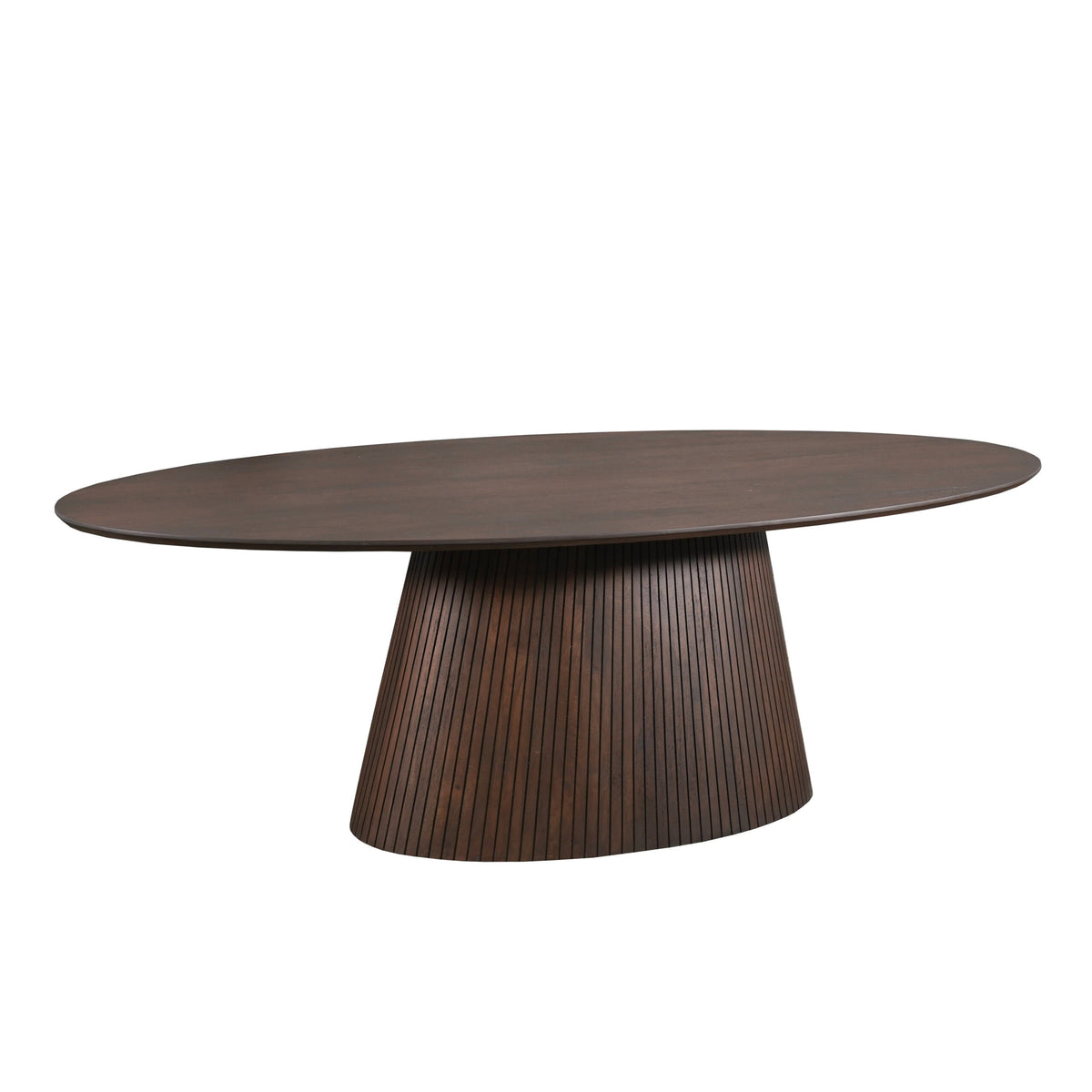 Ovale eettafel Solana Bruin Mangohout 240 cm - STF