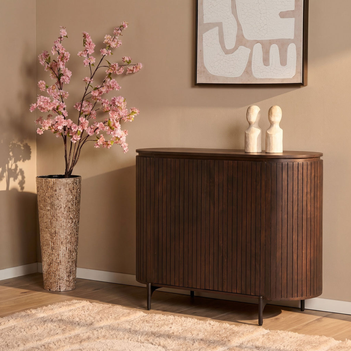 Bergkast Solana bruin mangohout 115 cm - STF