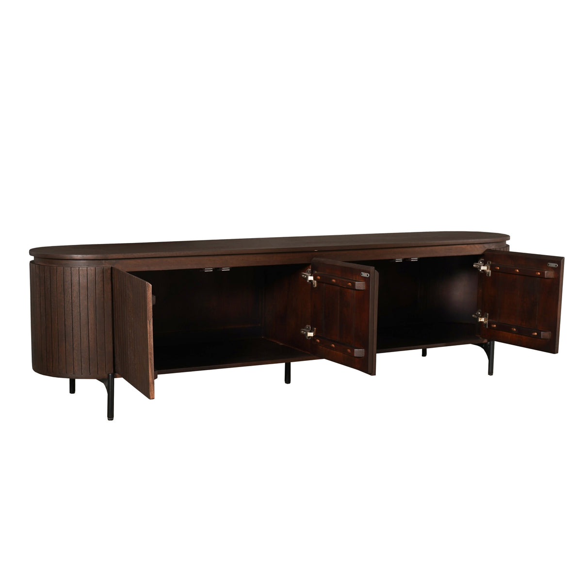 Tv meubel Solana Bruin Mangohout 210 cm - STF