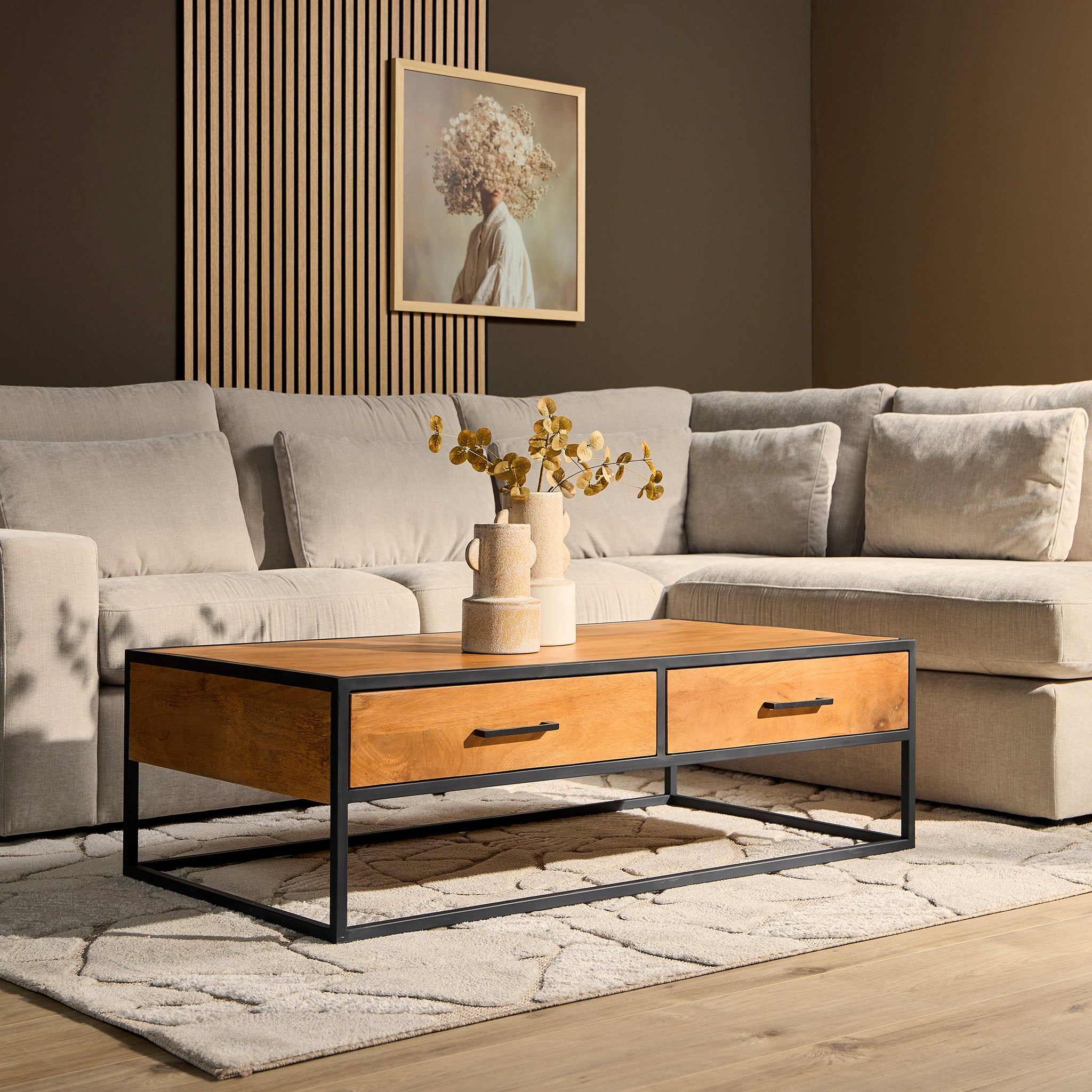 Salontafel Denver | Mangohout | 130x70 cm - STF