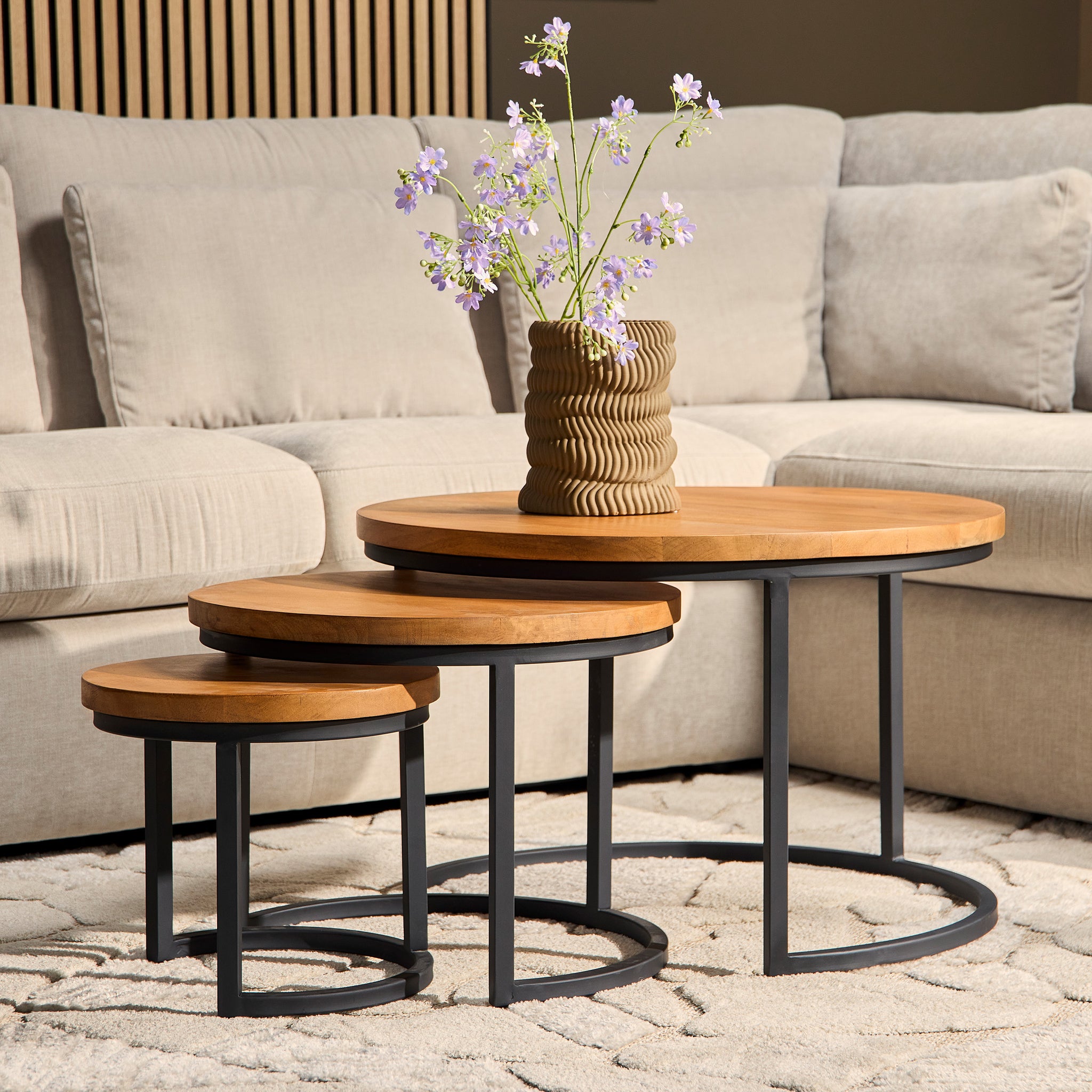Salontafel Denver | Set van 3 | Rond - STF