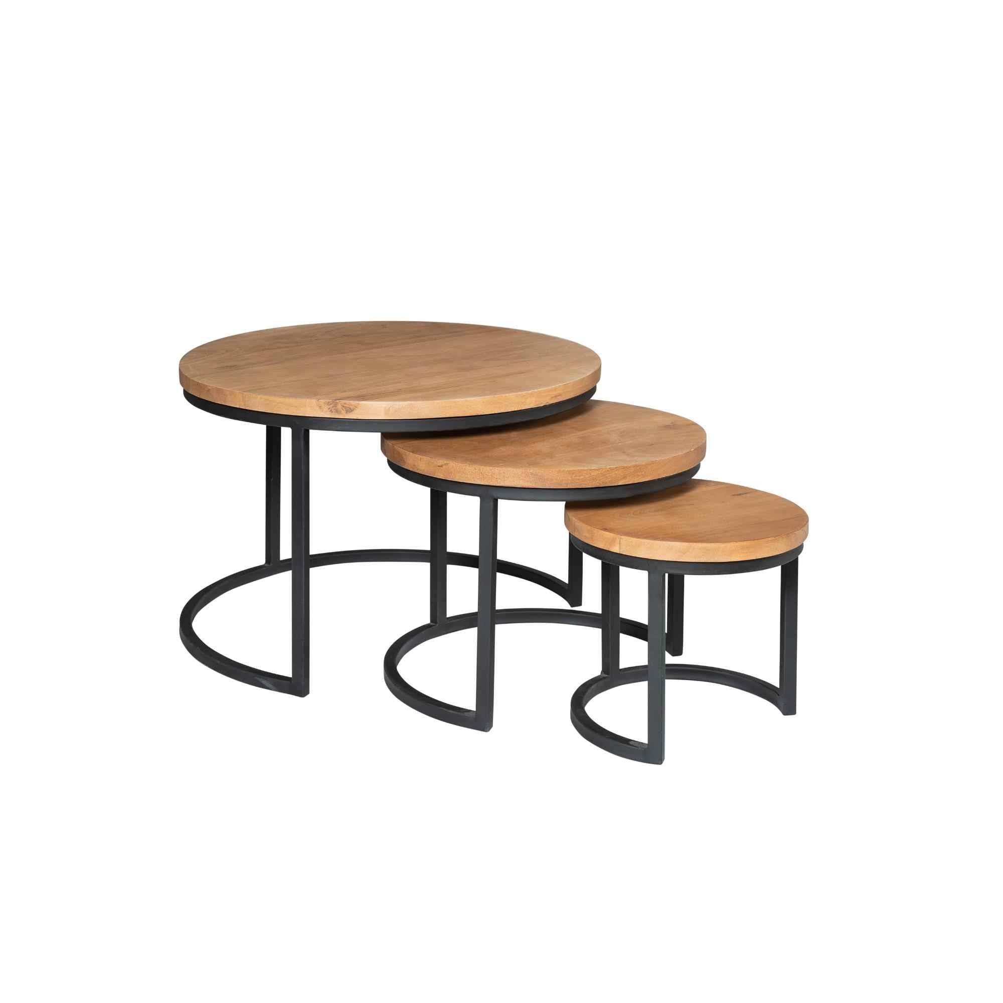 Salontafel Denver | Set van 3 | Rond - STF