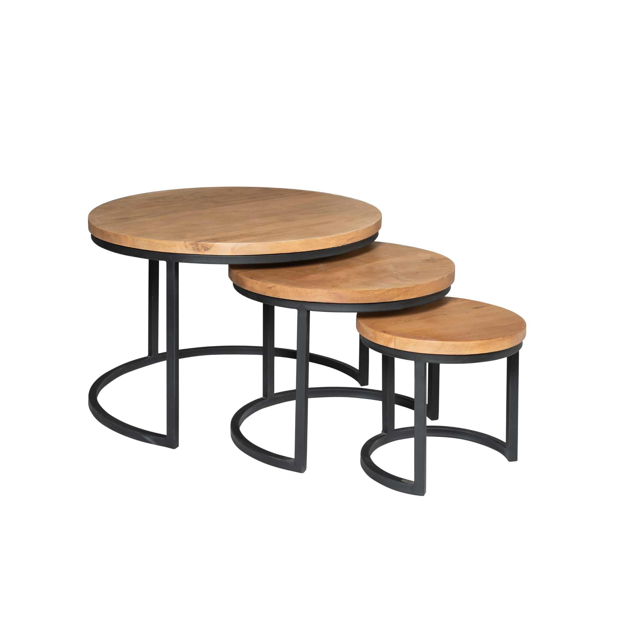 Salontafel Denver | Set van 3 | Rond - STF