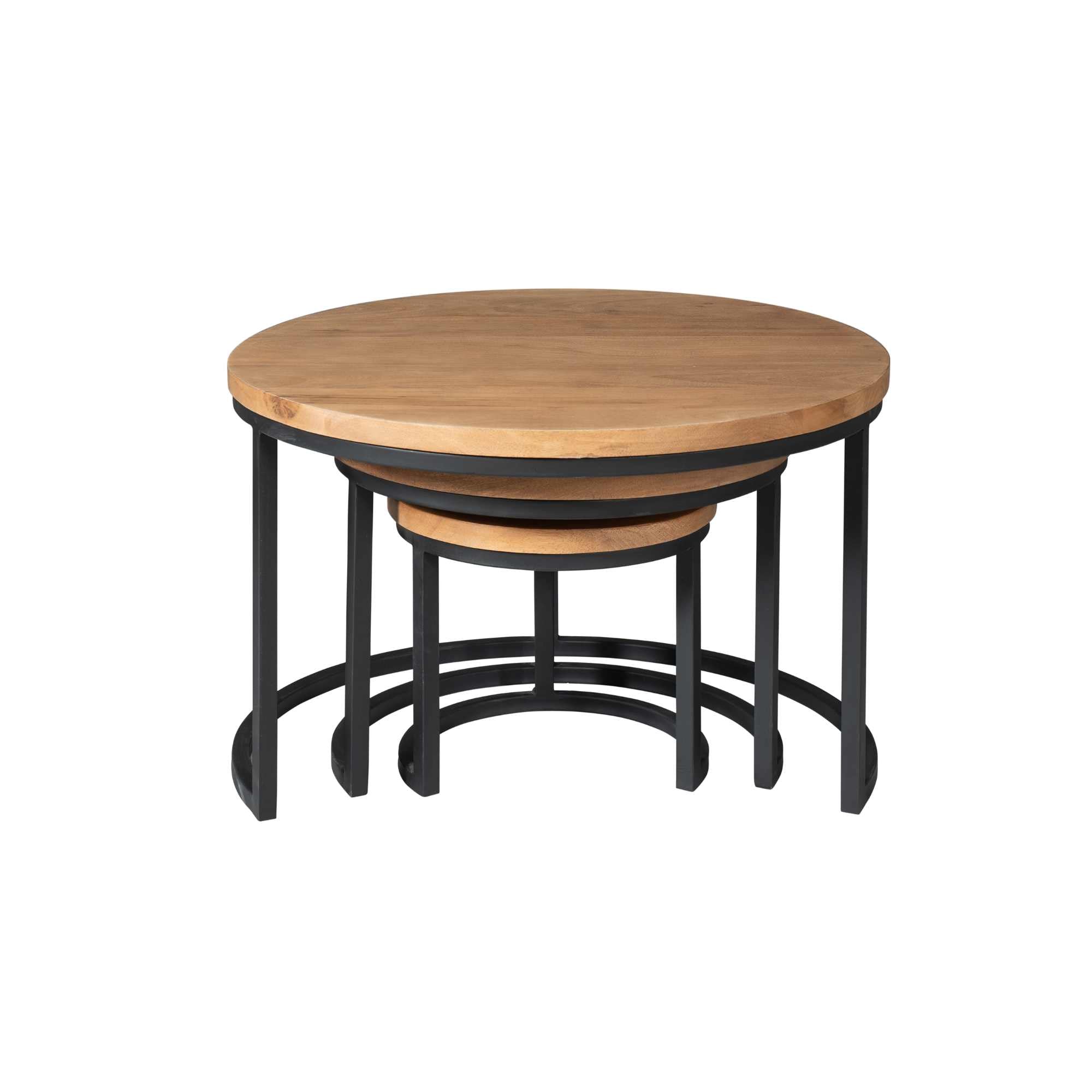 Salontafel Denver | Set van 3 | Rond - STF