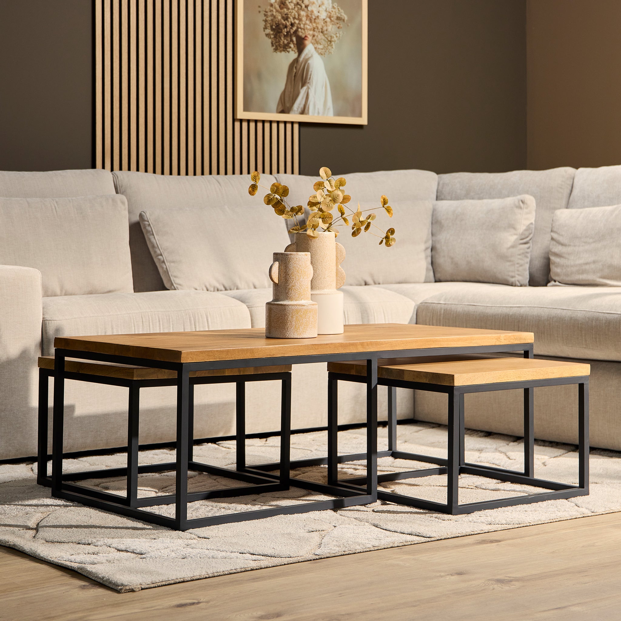 Salontafel Denver | Set van 3 | Rechthoek - STF