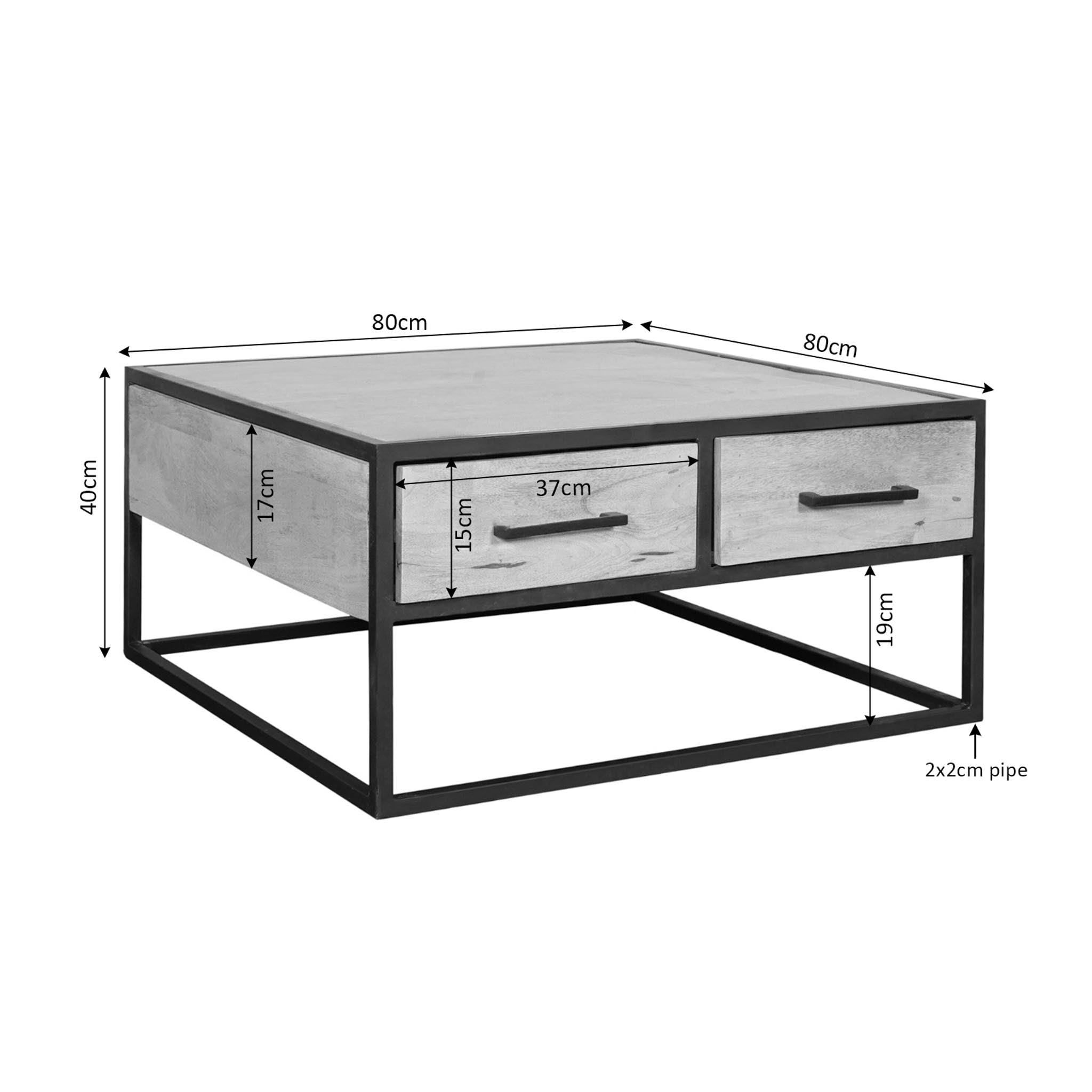 Salontafel Dakota | 80 cm - STF