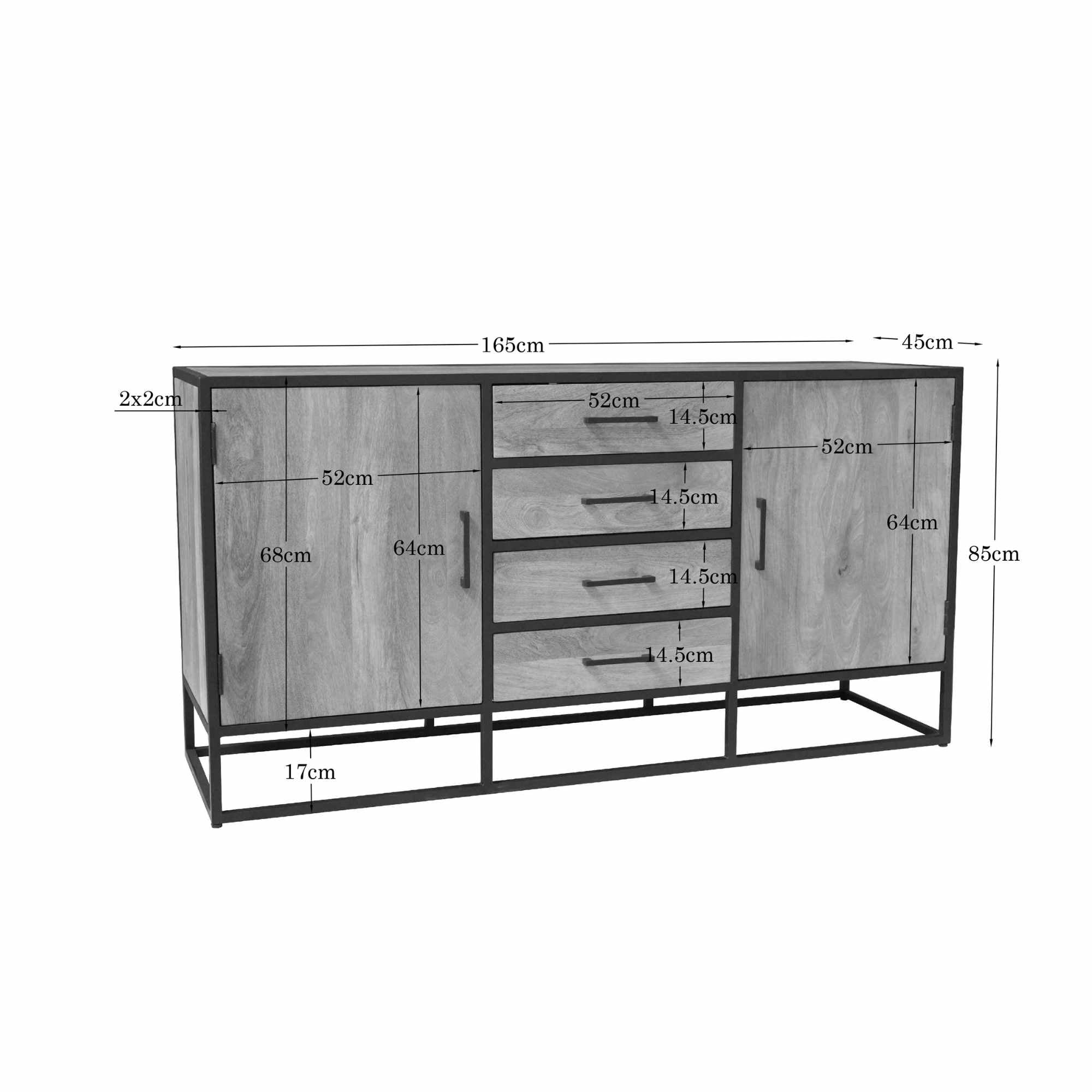 Dressoir Dakota | 165 cm - STF