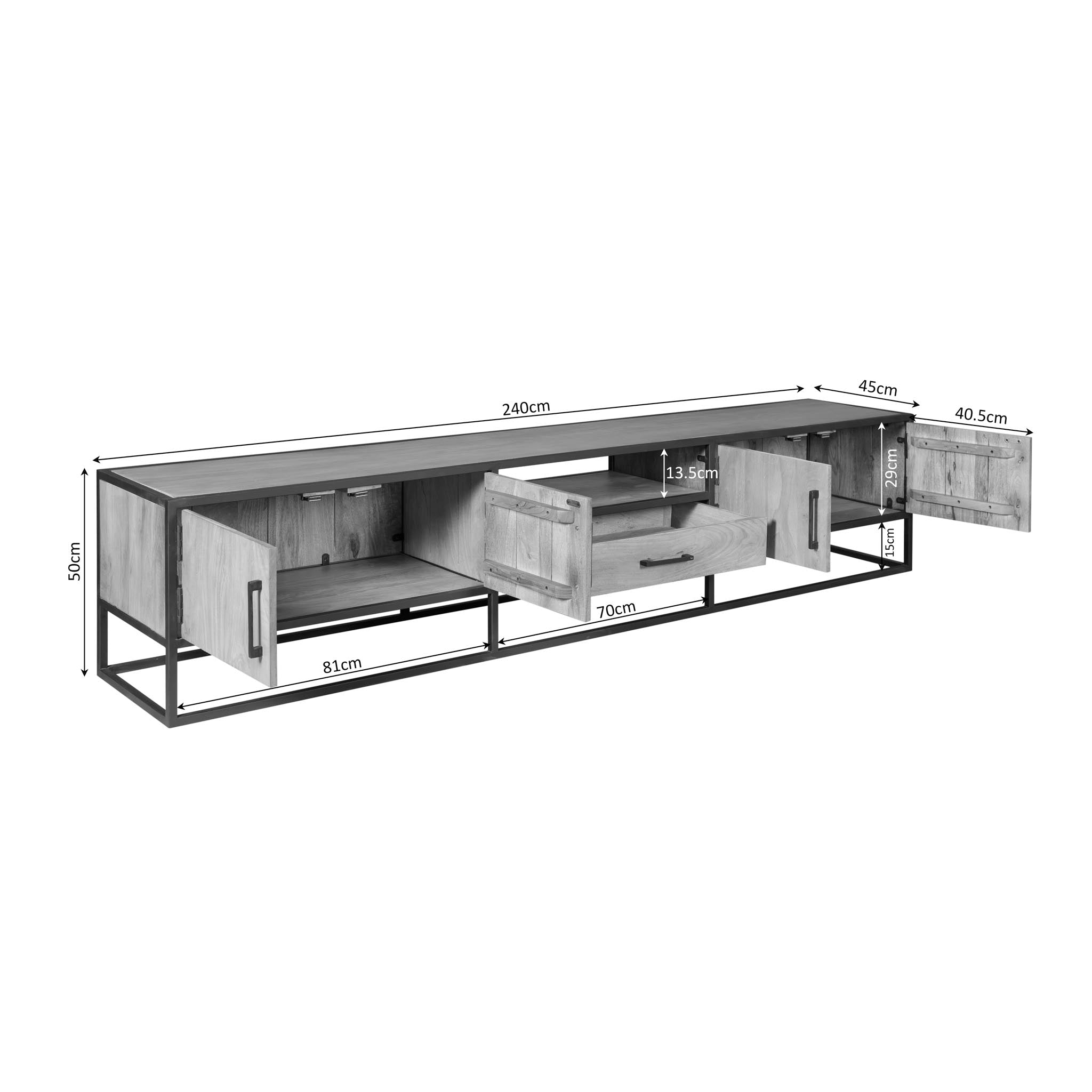 Tv-meubel Dakota | 240 cm - STF