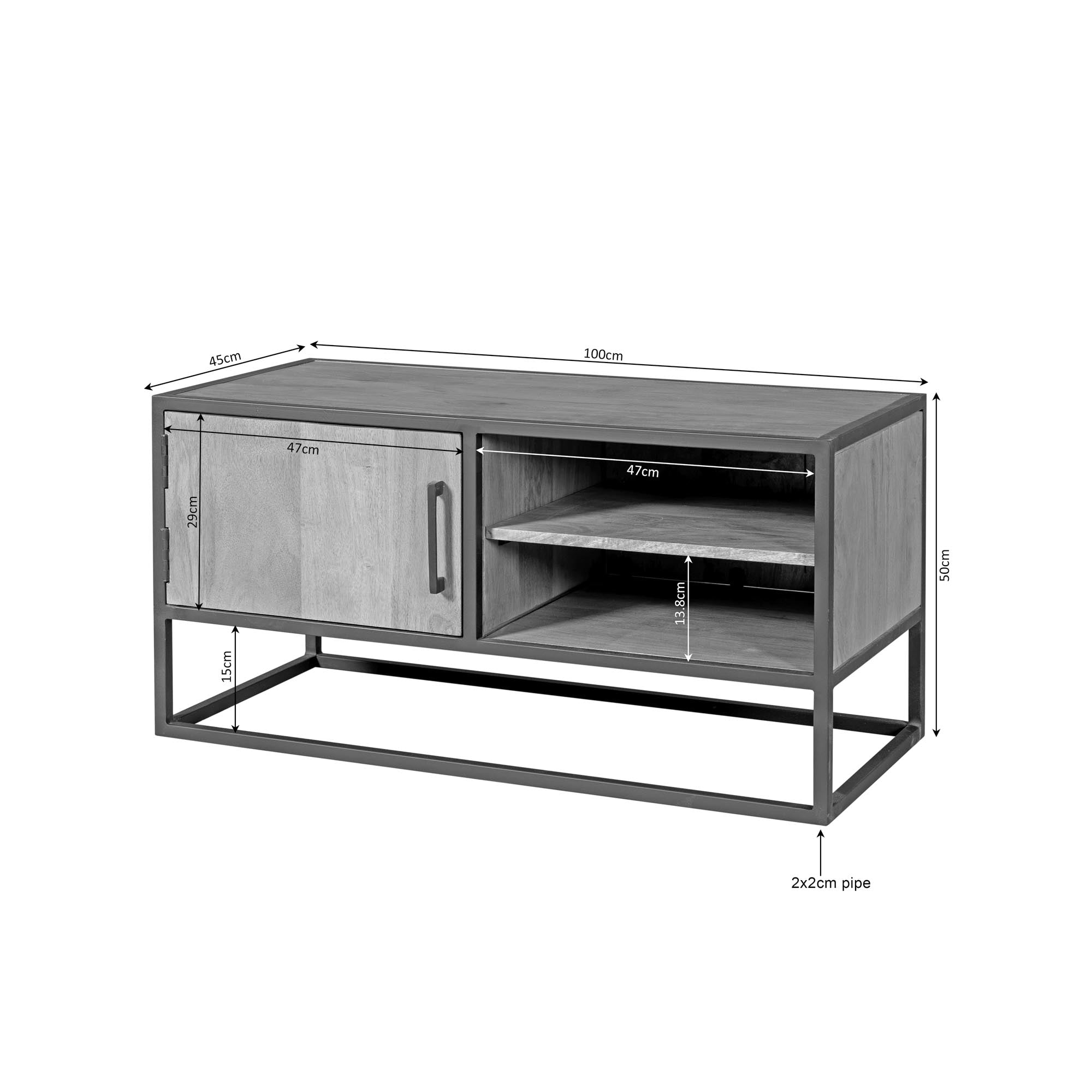 Tv meubel Dakota | 100 cm - STF