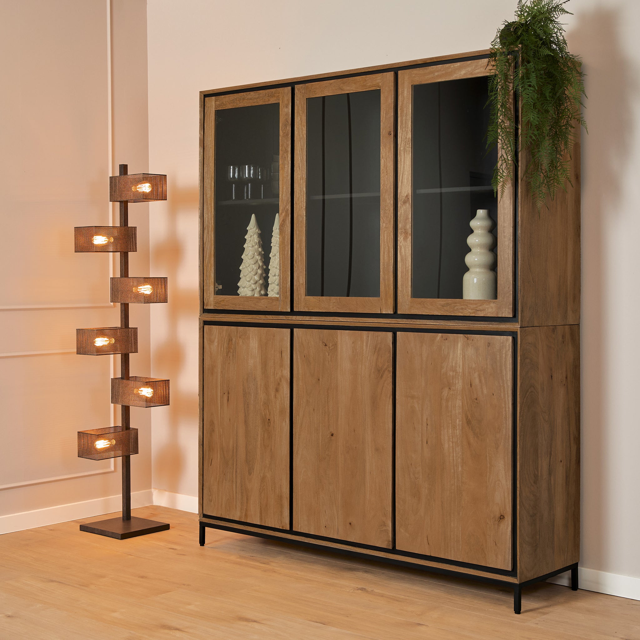 Vitrinekast RichWood | 160 cm - SF