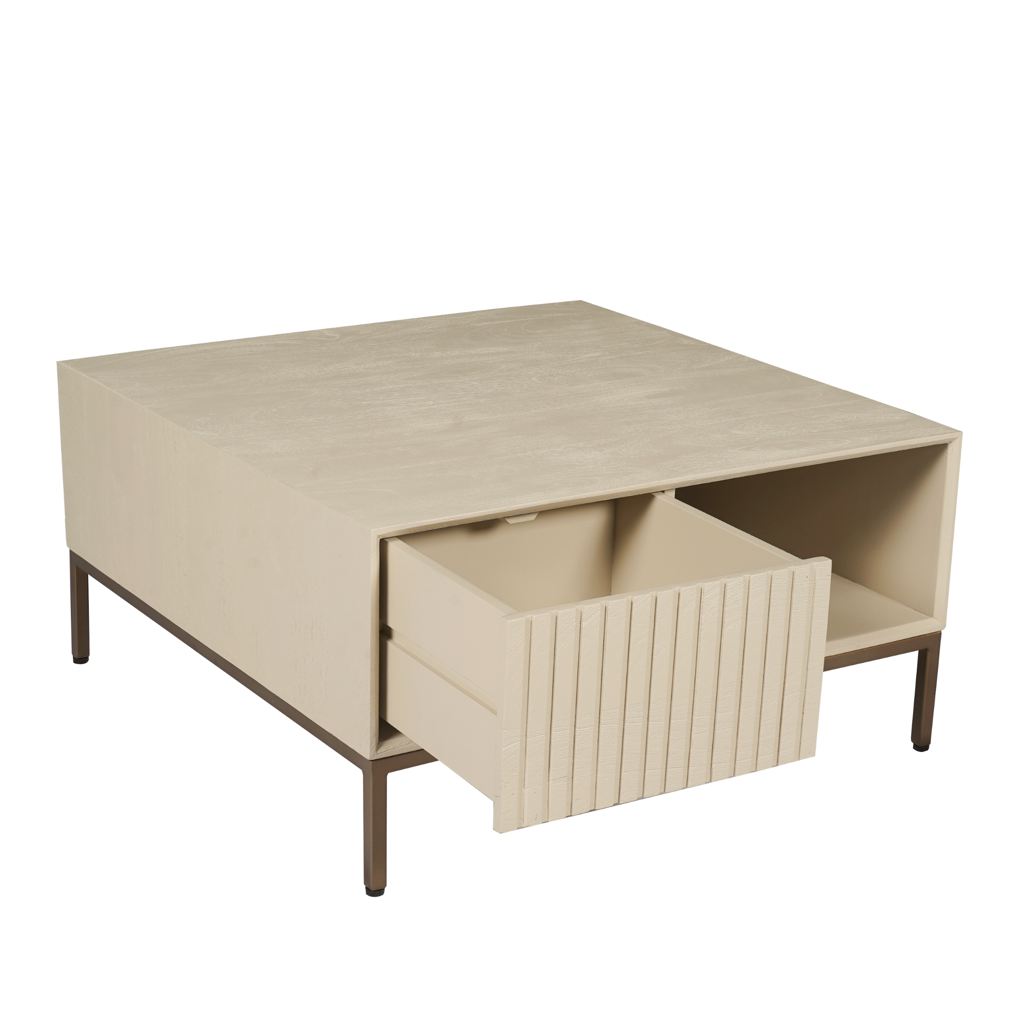 Salontafel Madison Zand | 80 cm | Vierkant - STF