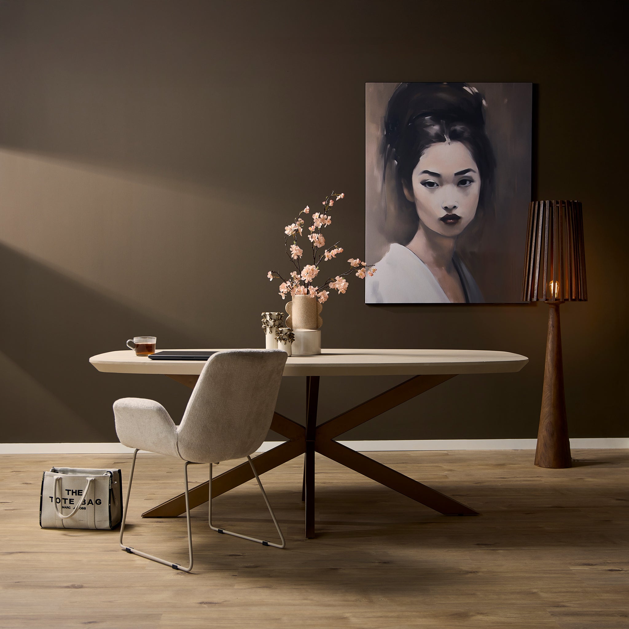 Eettafel Madison Zand | 160 cm | Deens Ovaal - STF