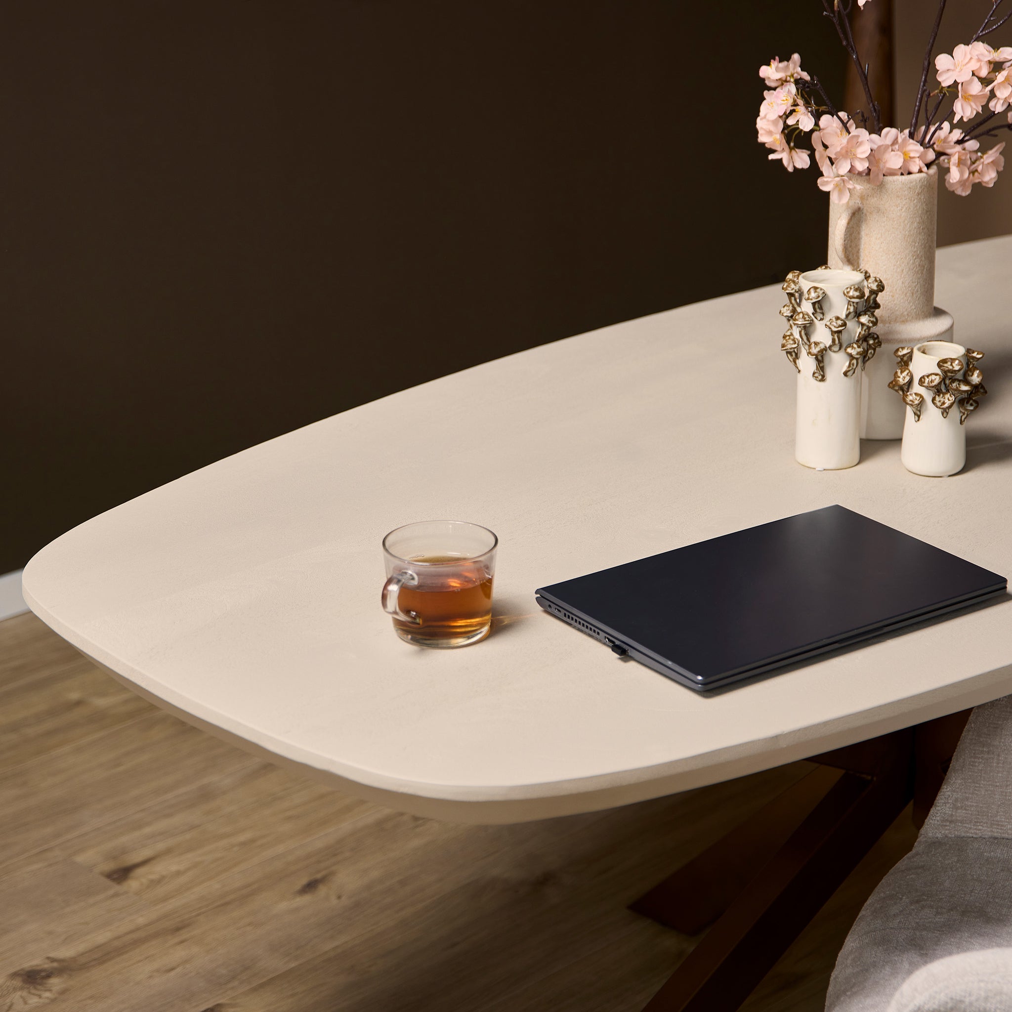 Eettafel Madison Zand | 160 cm | Deens Ovaal - STF