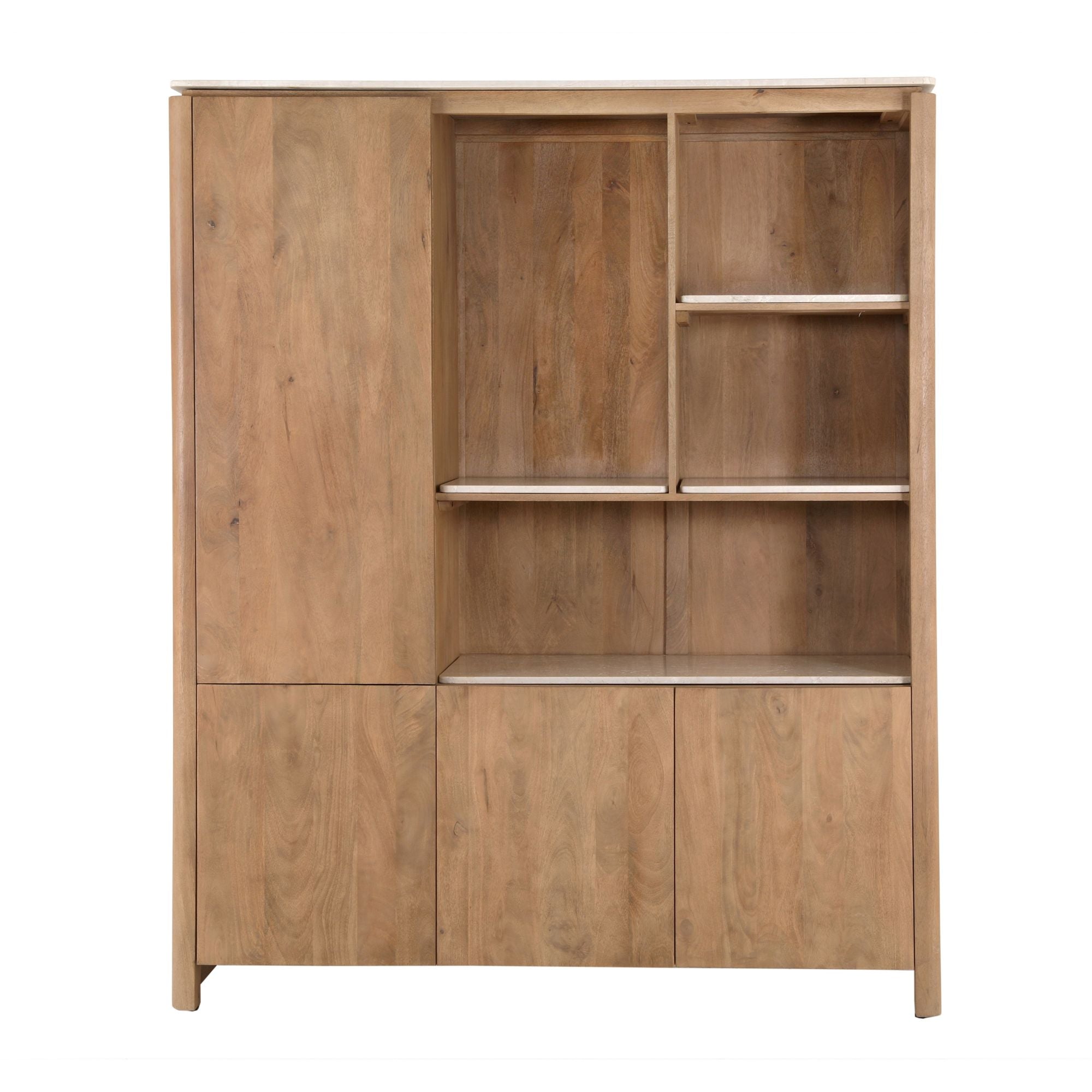 Bergkast XL Dallas Naturel 160 Mangohout - STF