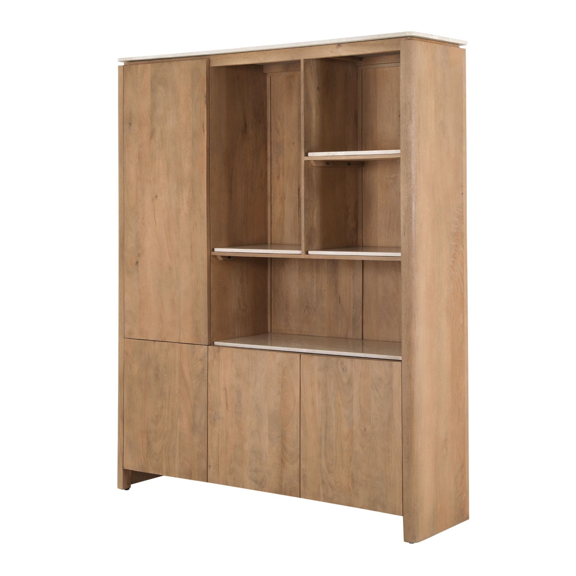 Bergkast XL Dallas Naturel 160 Mangohout - STF