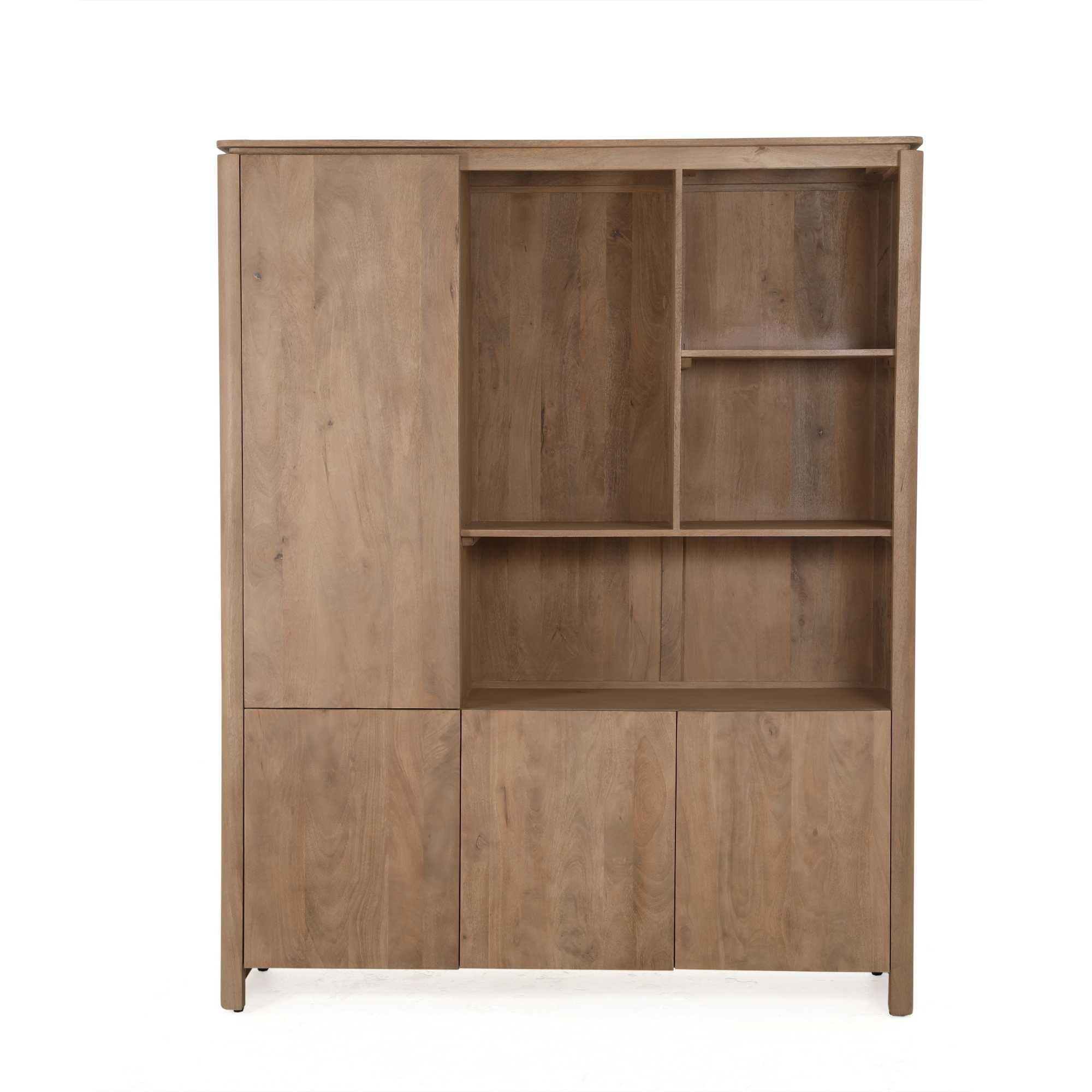 Bergkast XL Dallas Naturel 160 Mangohout - STF