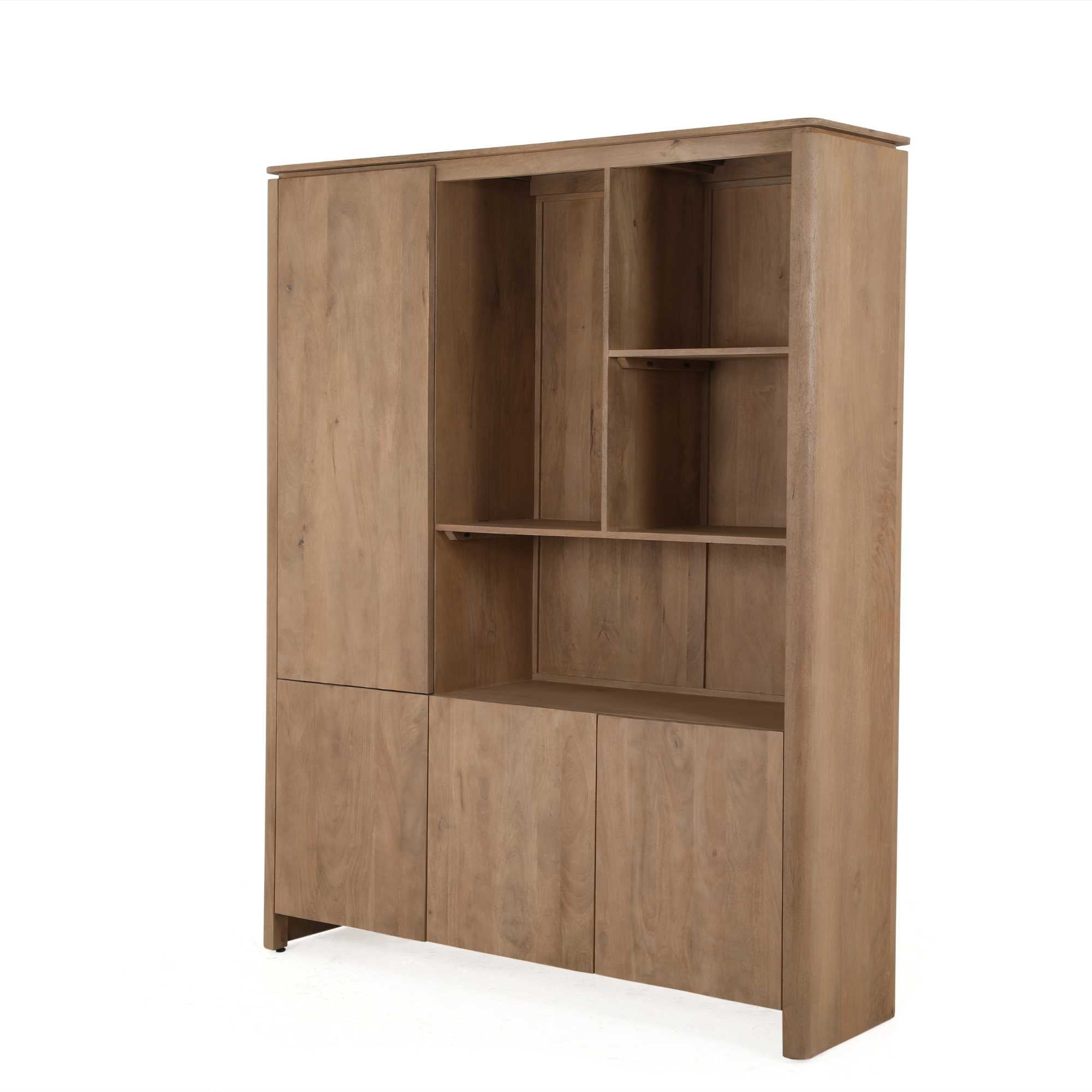 Bergkast XL Dallas Naturel 160 Mangohout - STF