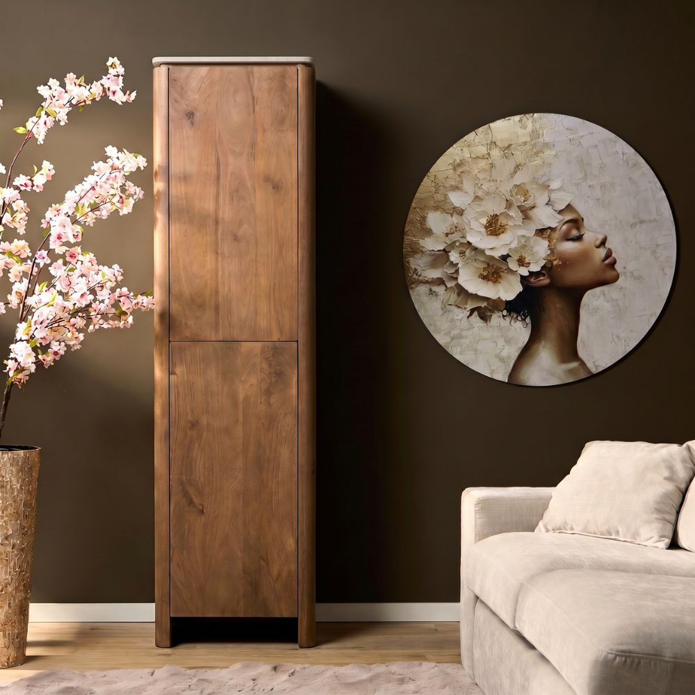 Kast Dallas naturel 55 mangohout - STF