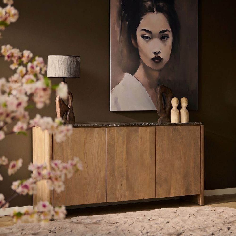 Dressoir Dallas Naturel 165 Mangohout - STF