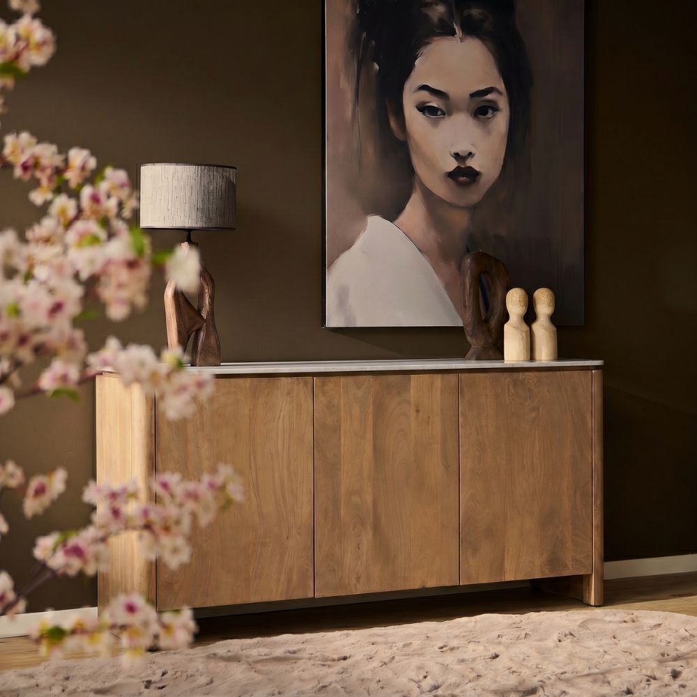 Dressoir Dallas Naturel 165 Mangohout - STF