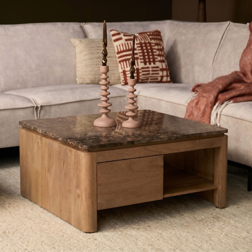 Salontafel Dallas Naturel 80 Mangohout - STF