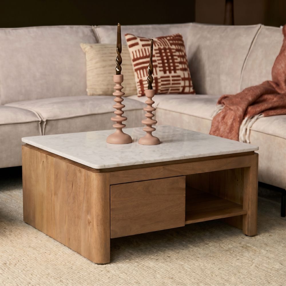 Salontafel Dallas Naturel 80 Mangohout - STF