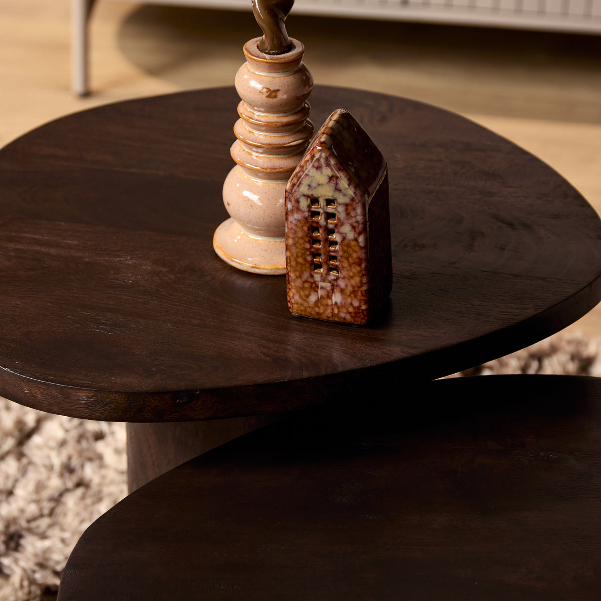 Salontafel Mirre | Bruin | Set van 2 - STF