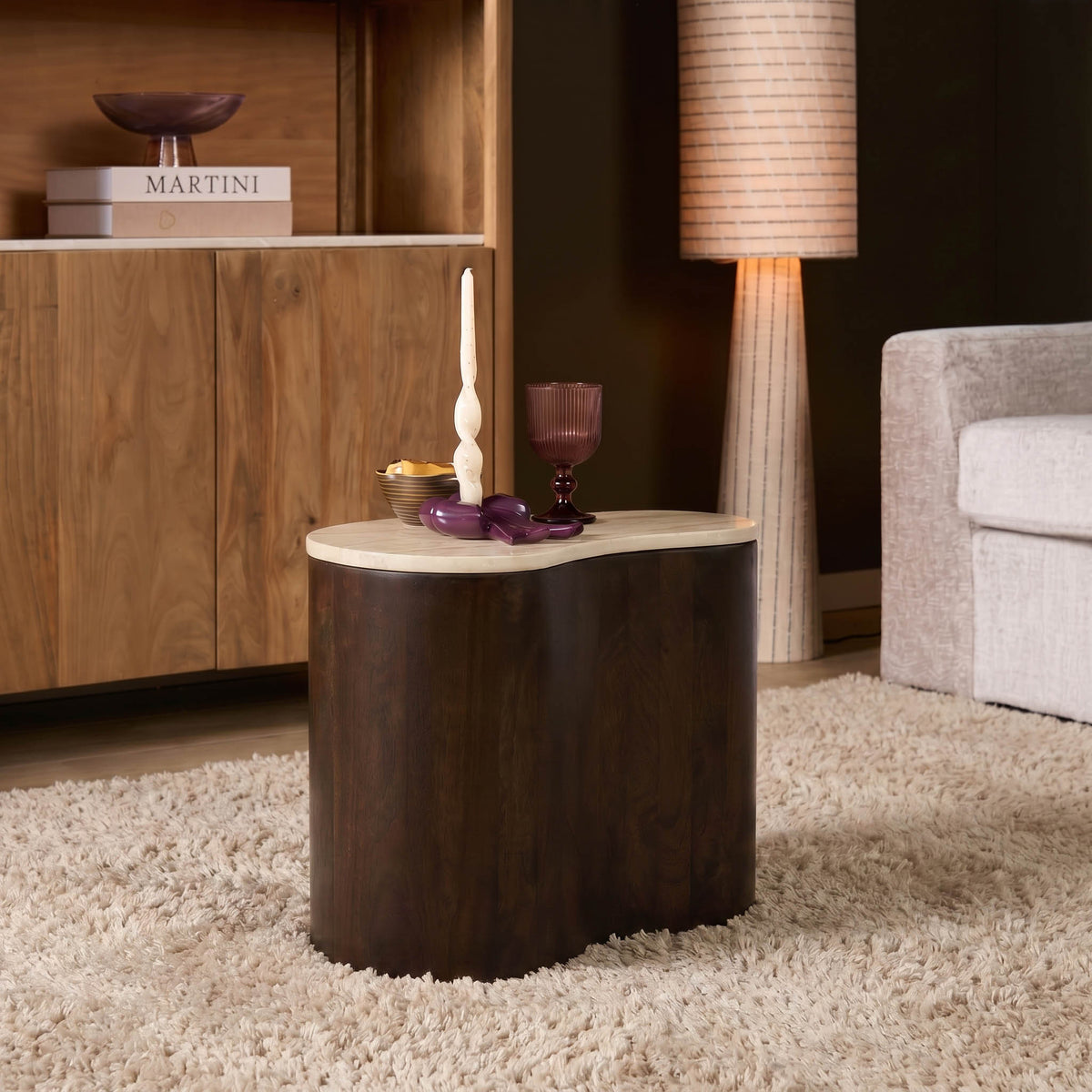 Salontafel Lovi | 50 cm | Bruin - STF