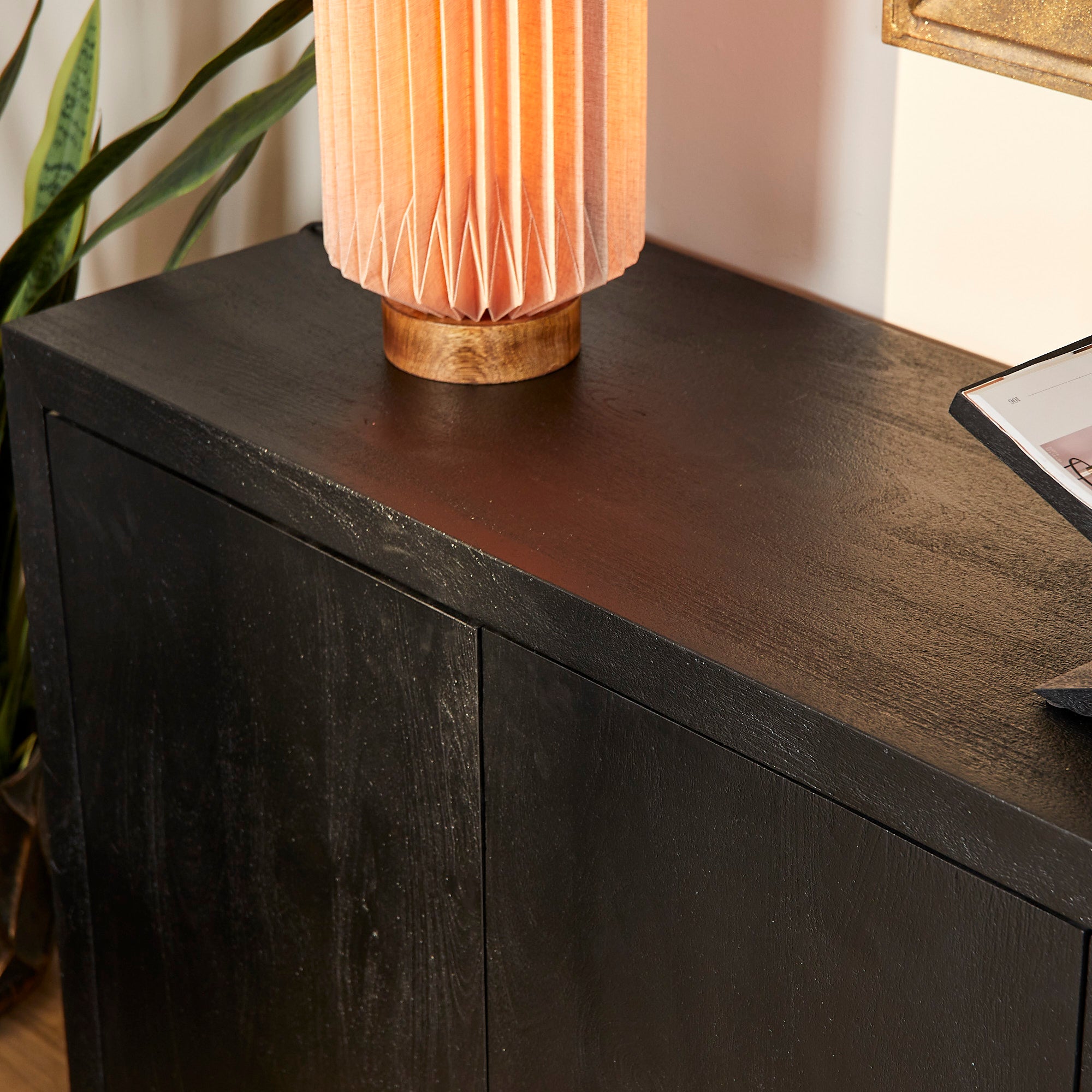 Dressoir Brussel Zwart 4 deuren | 200 cm - STF