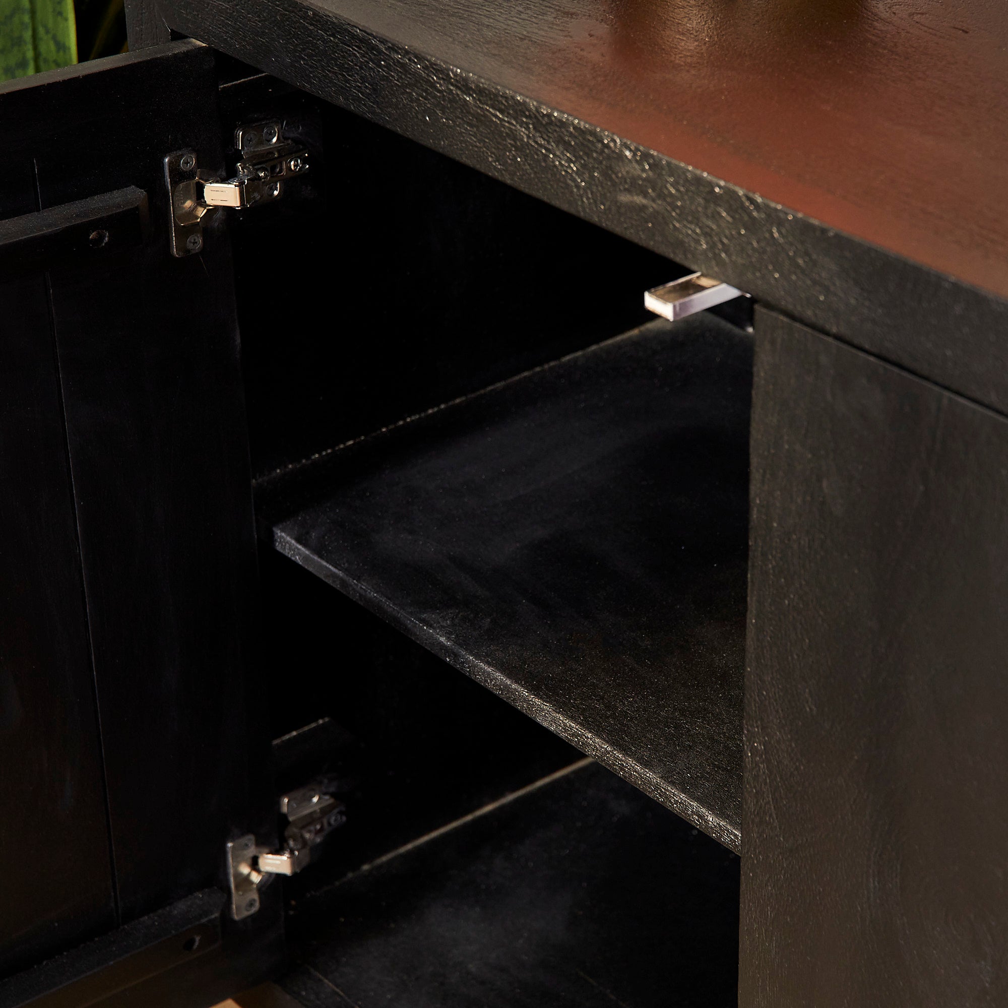 Dressoir Brussel Zwart 4 deuren | 200 cm - STF