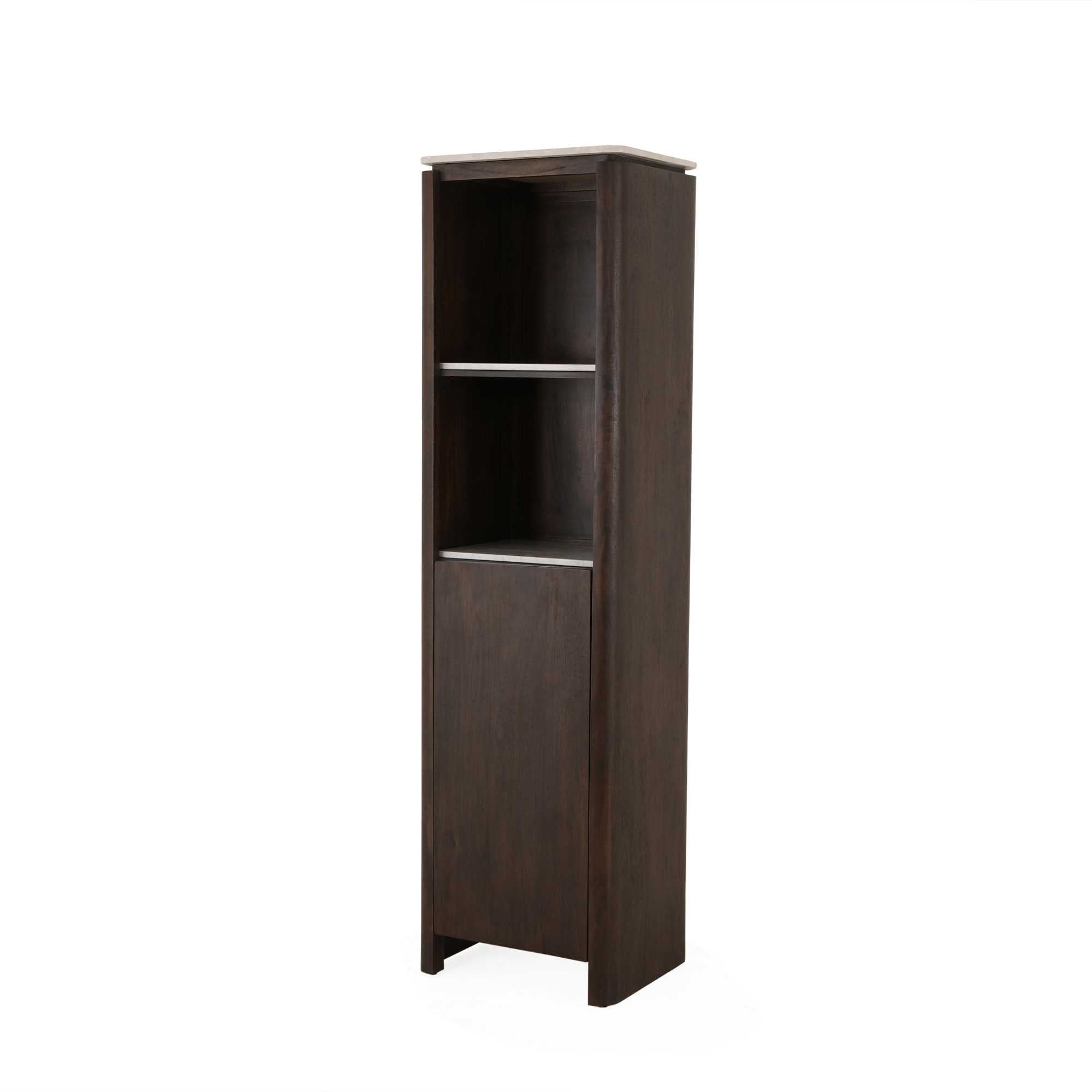 Boekenkast Dallas bruin 55 mangohout - STF