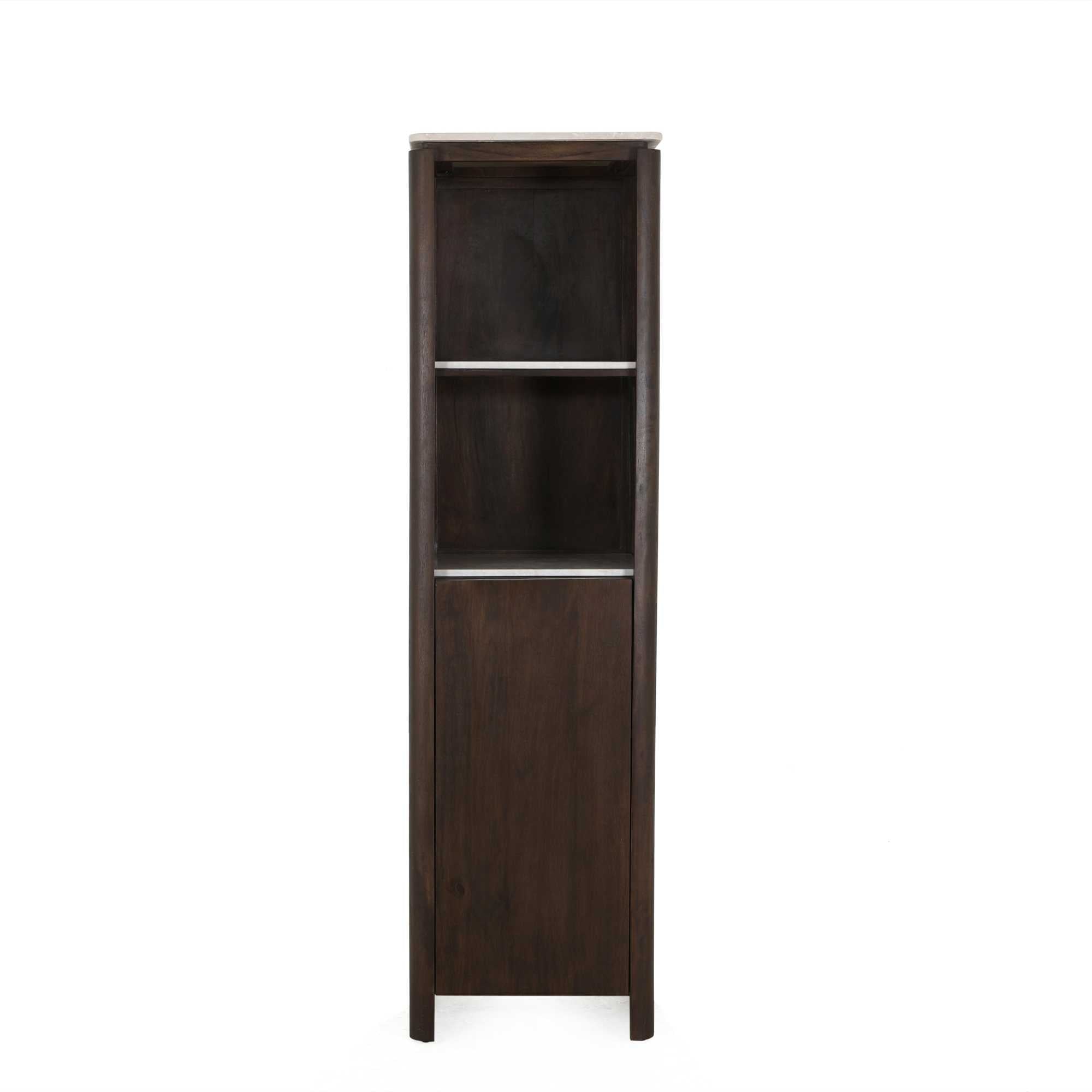 Boekenkast Dallas bruin 55 mangohout - STF
