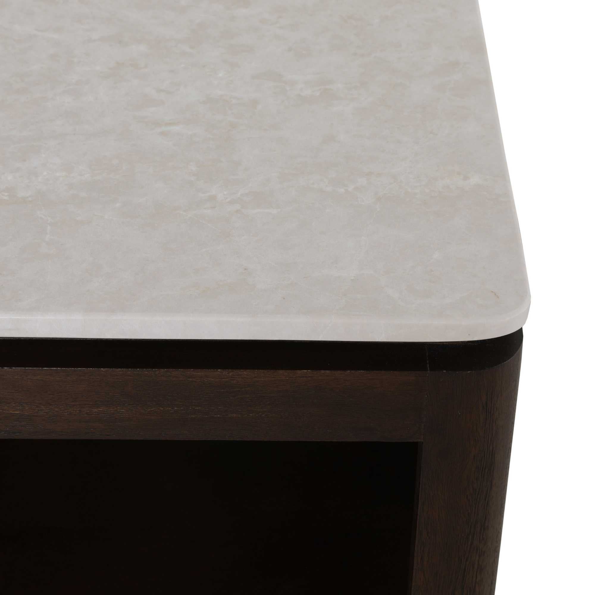 Vierkante salontafel Dallas bruin 80 mangohout - STF