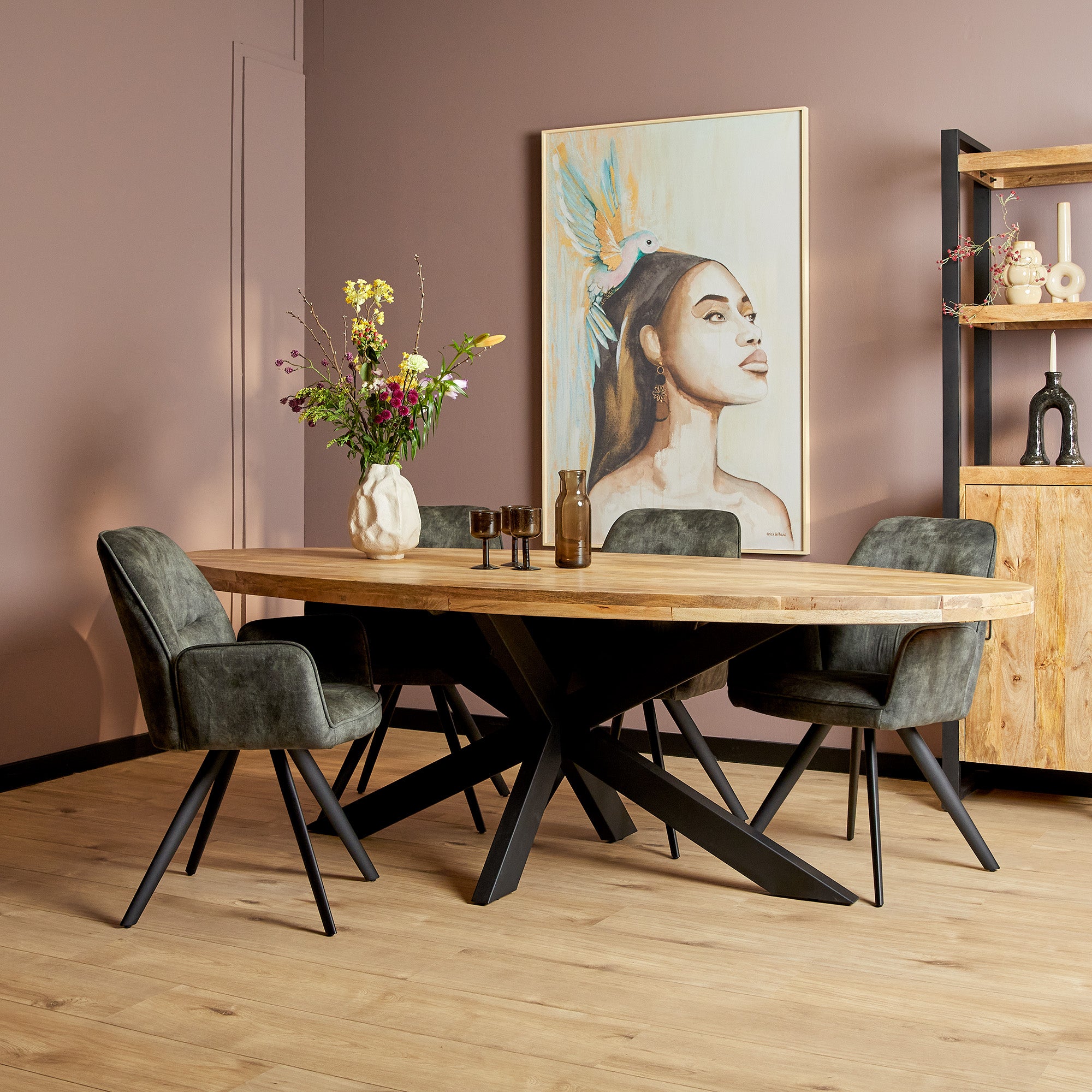 Eettafel Denver | Ovaal | Mangohout | 240 cm - STF