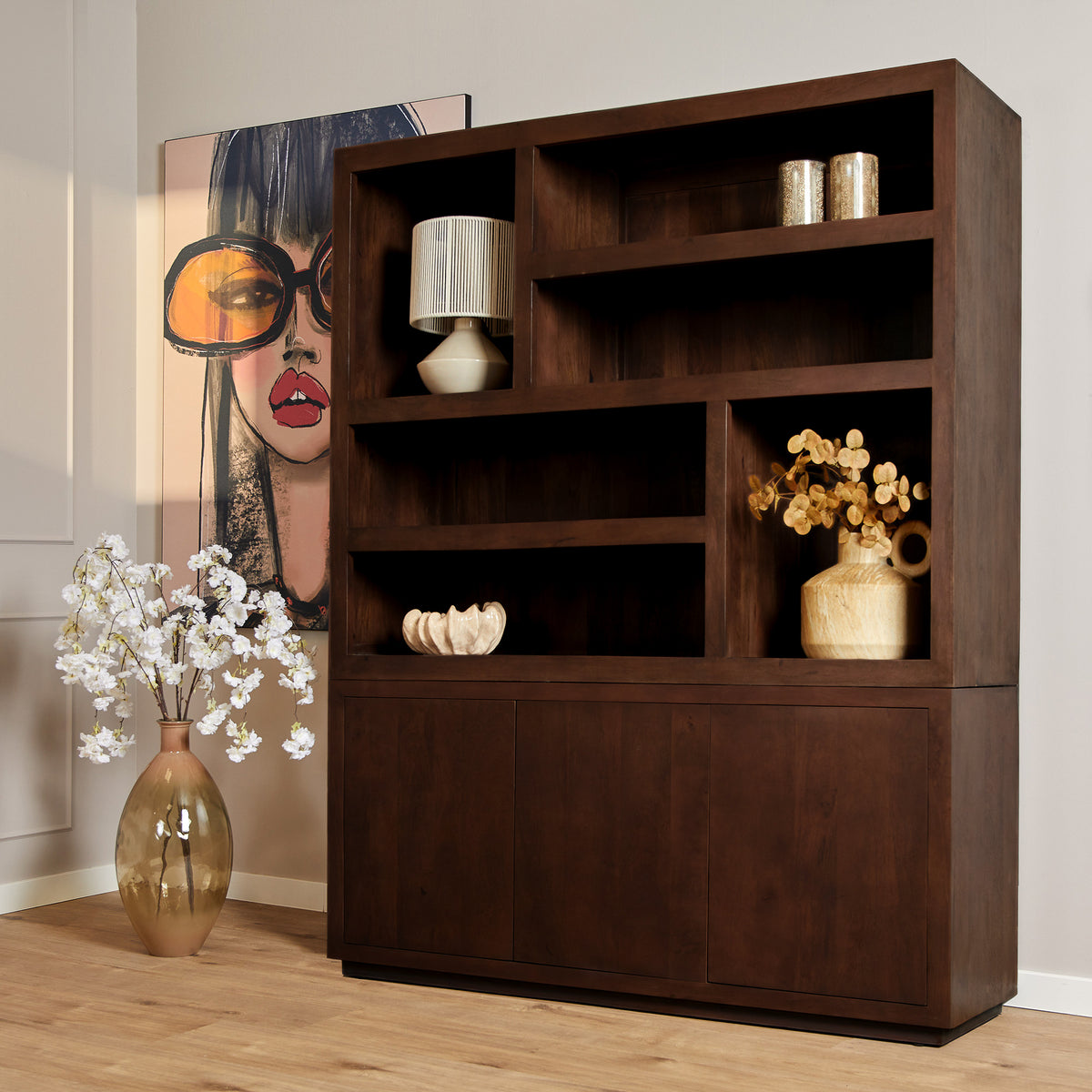 Bergkast Brussel Bruin XL | 160 cm - STF