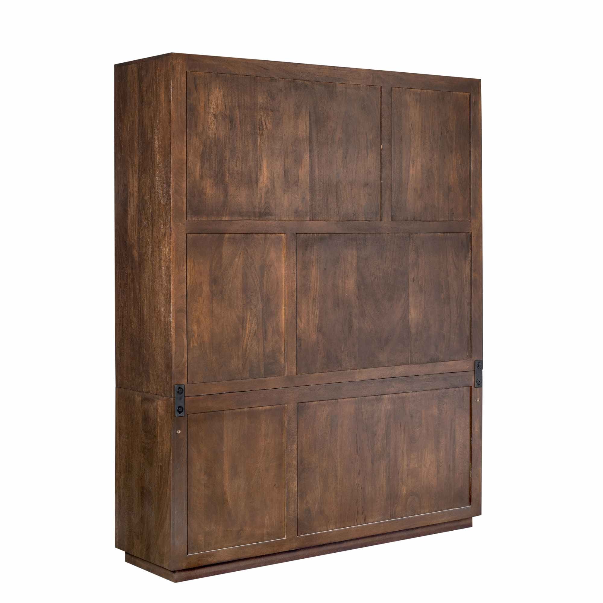 Armoire de rangement XL marron Bruxelles | 160 cm - STF