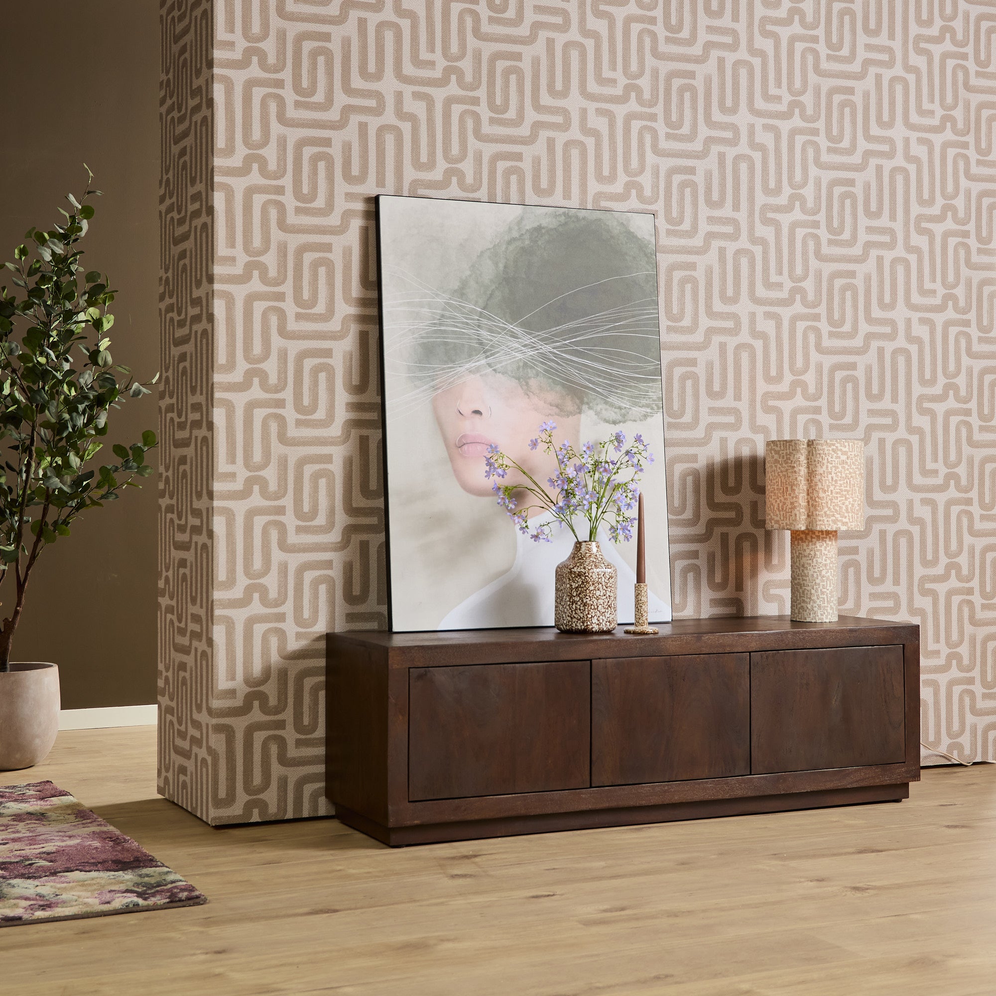 Tv-meubel Brussel Bruin | 150 cm - STF