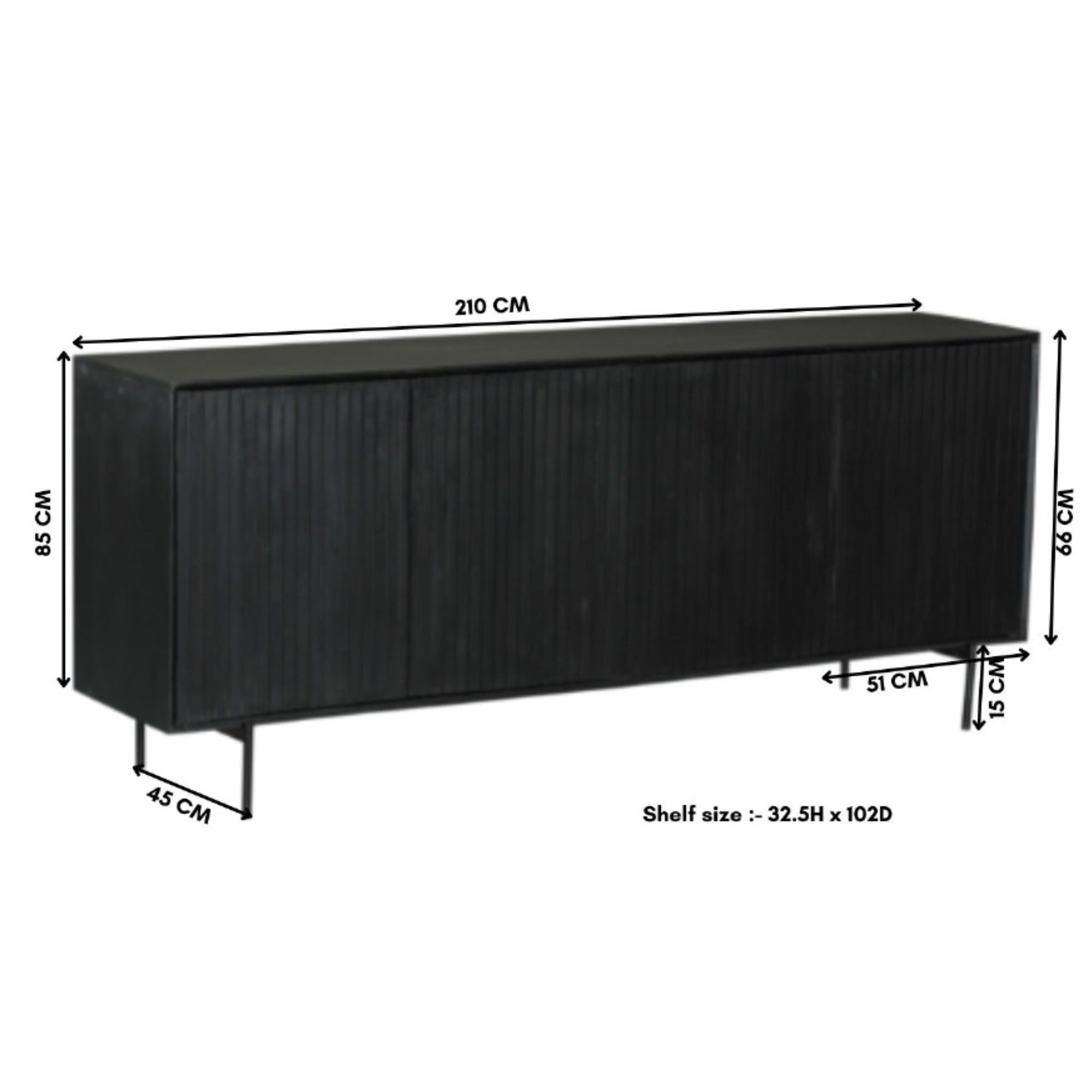 Dressoir Madison | 210 cm - STF