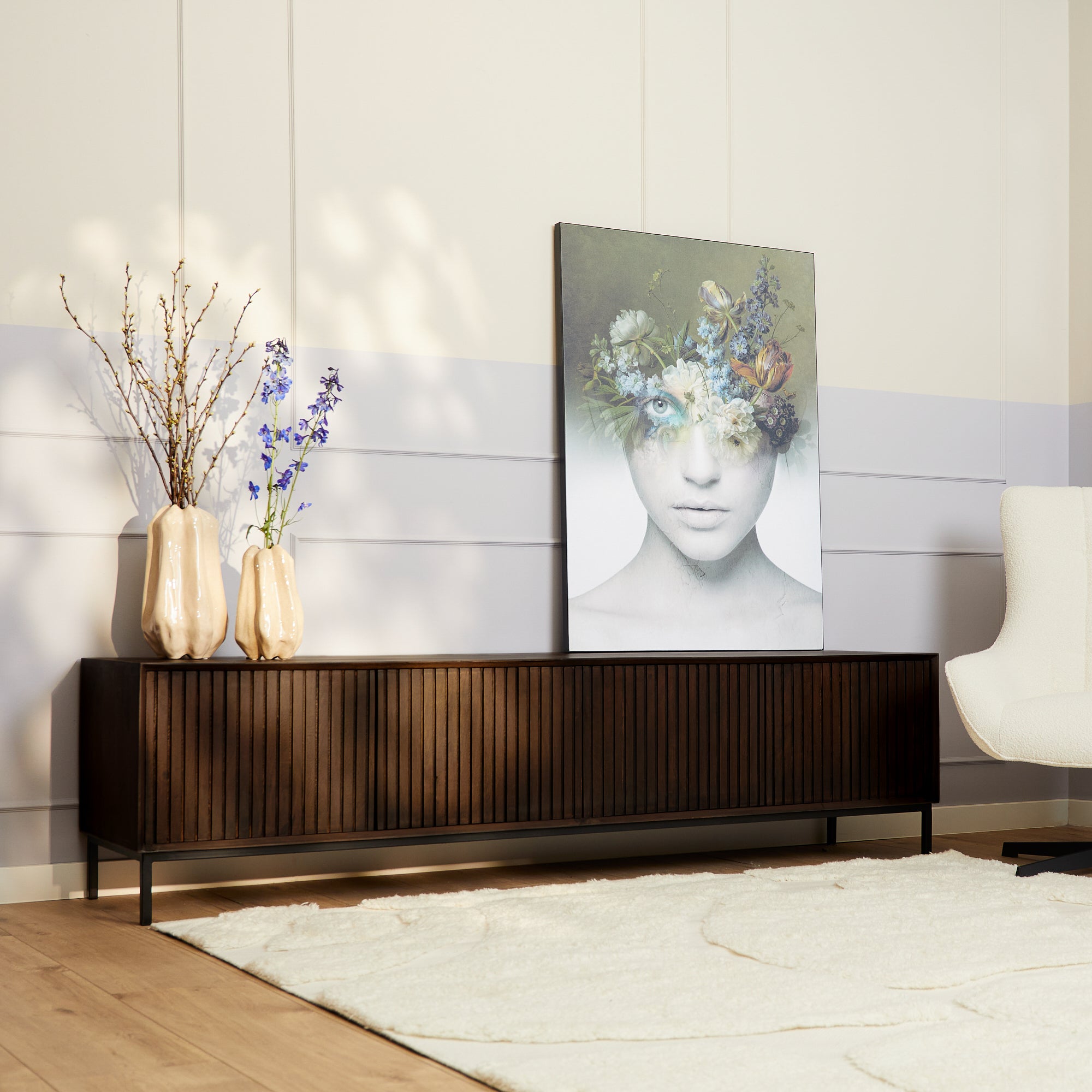 Meuble TV Madison marron | 210 cm - STF
