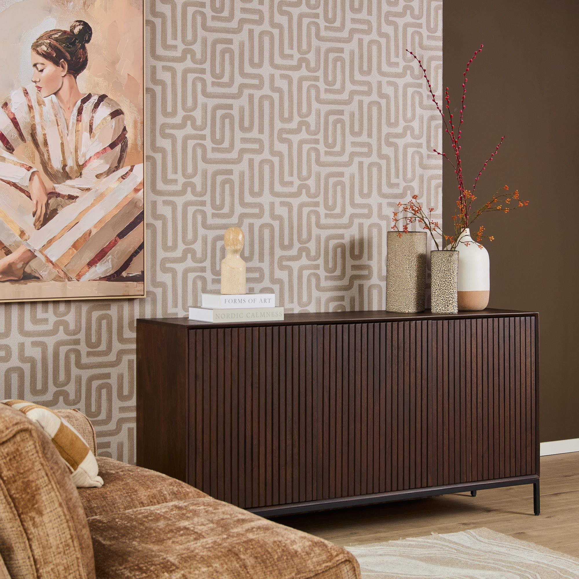 Buffet Madison marron | 165 cm - STF