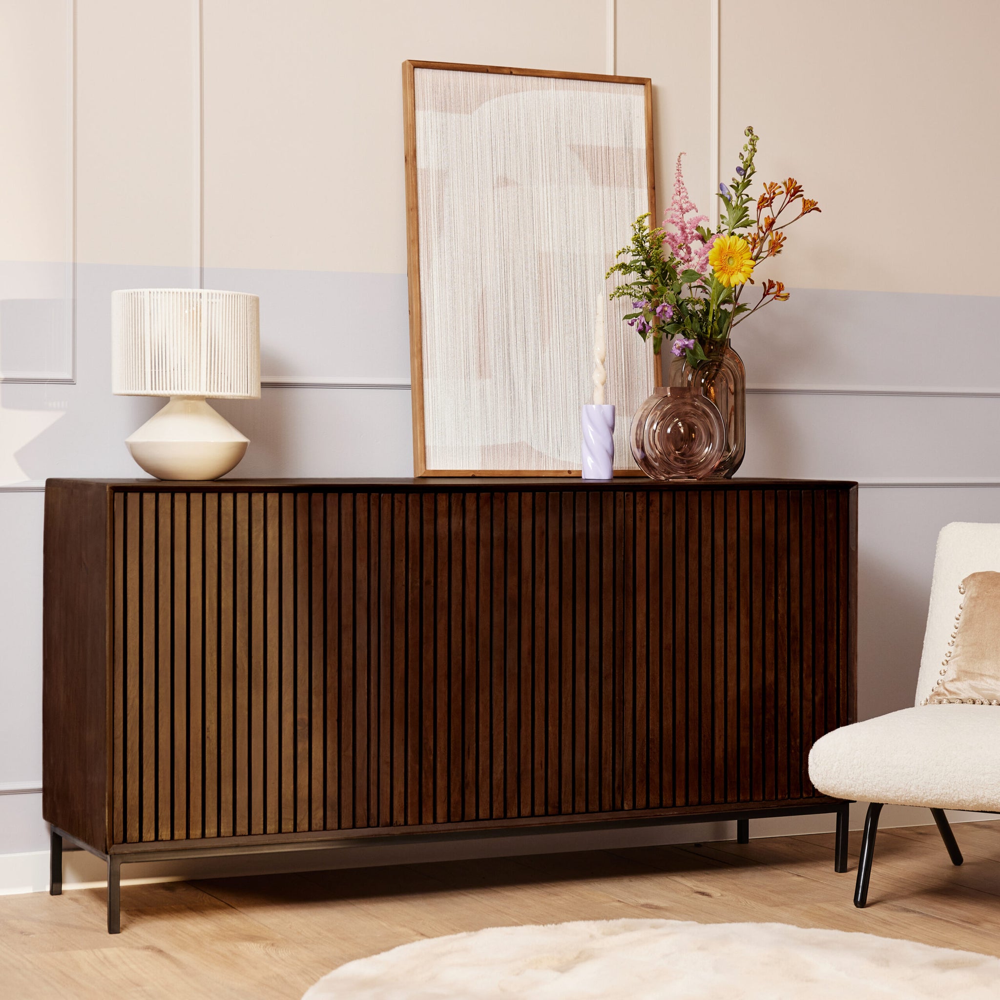 Buffet Madison marron | 165 cm - STF