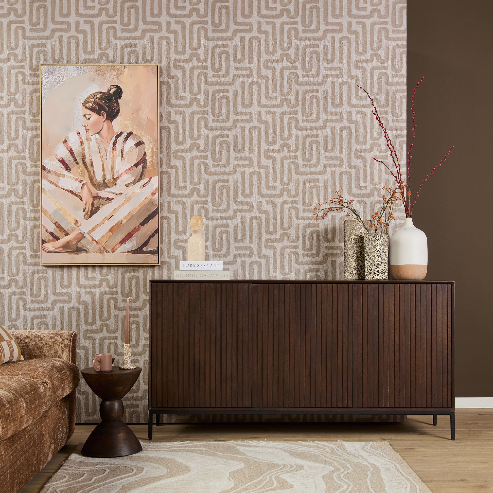 Buffet Madison marron | 165 cm - STF
