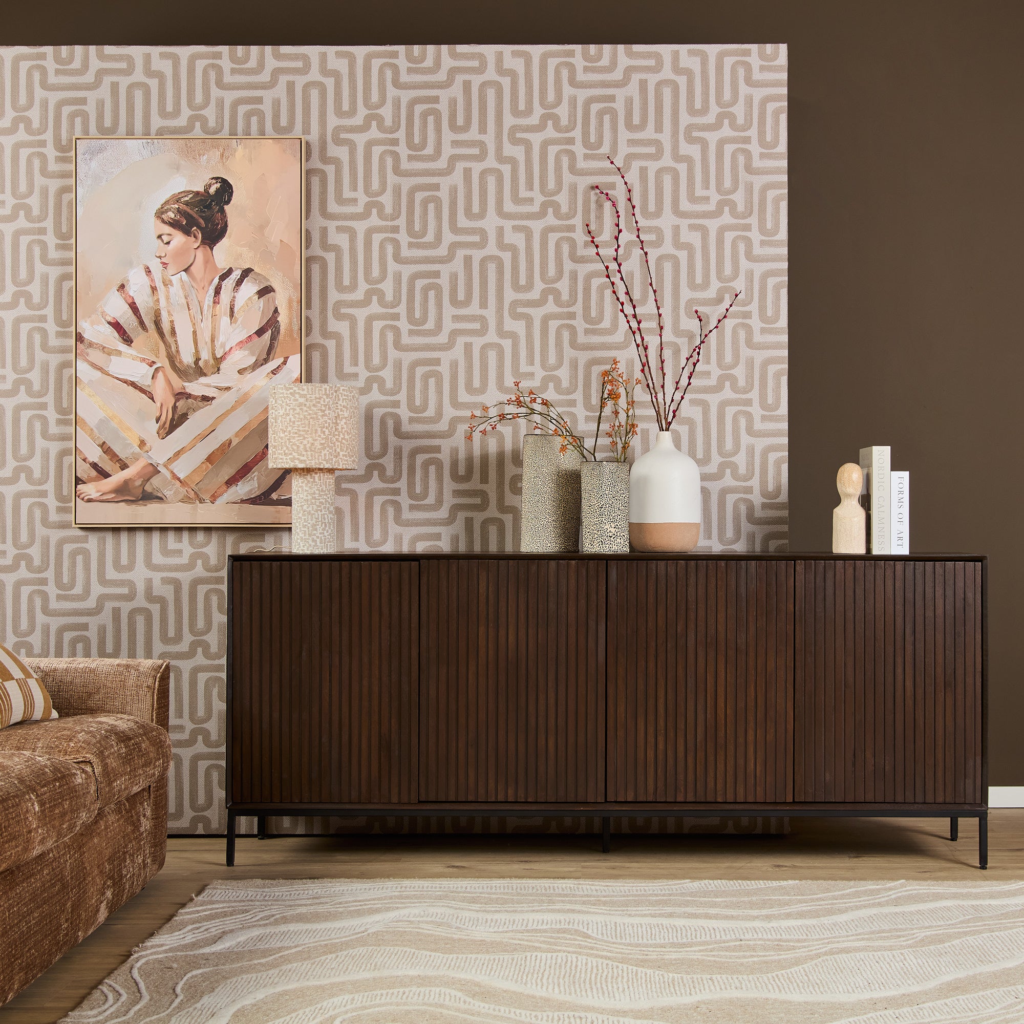 Buffet Madison marron | 210 cm - STF