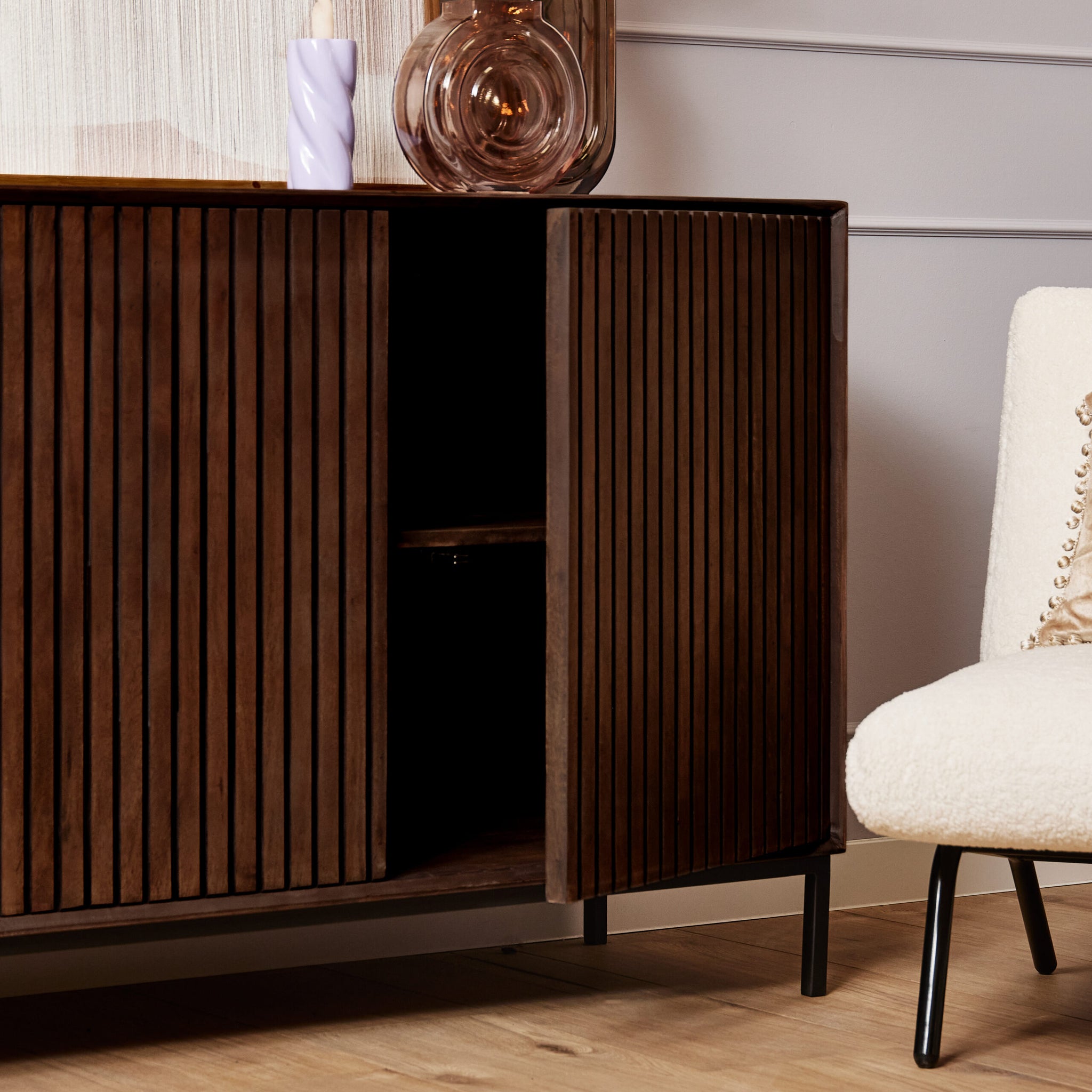 Buffet Madison marron | 210 cm - STF