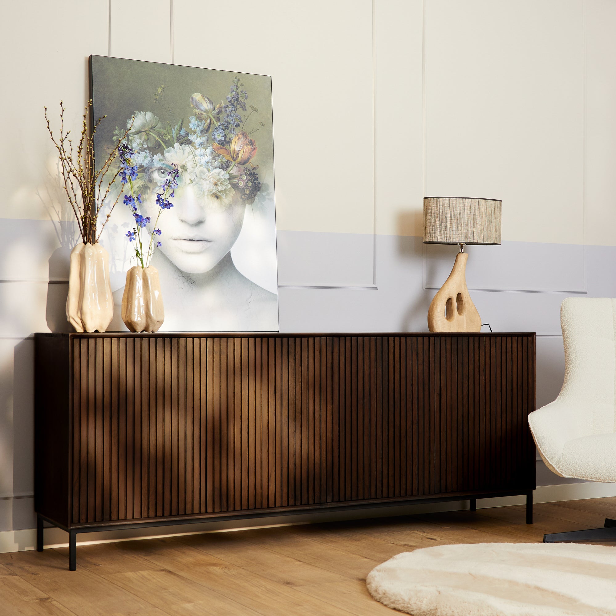 Buffet Madison marron | 210 cm - STF